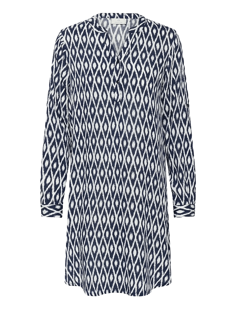 Kaffe - KAmarana Shirt Dress - paitamekot - midnight chalk graphic - 1