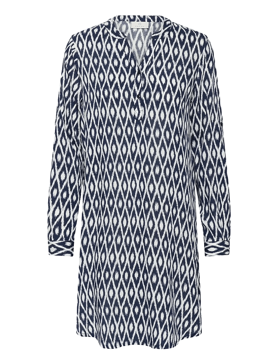 Kaffe - KAmarana Shirt Dress - hemdkleider - midnight chalk graphic - 1