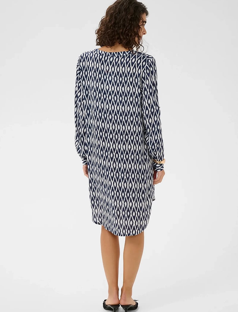 Kaffe - KAmarana Shirt Dress - paitamekot - midnight chalk graphic - 4