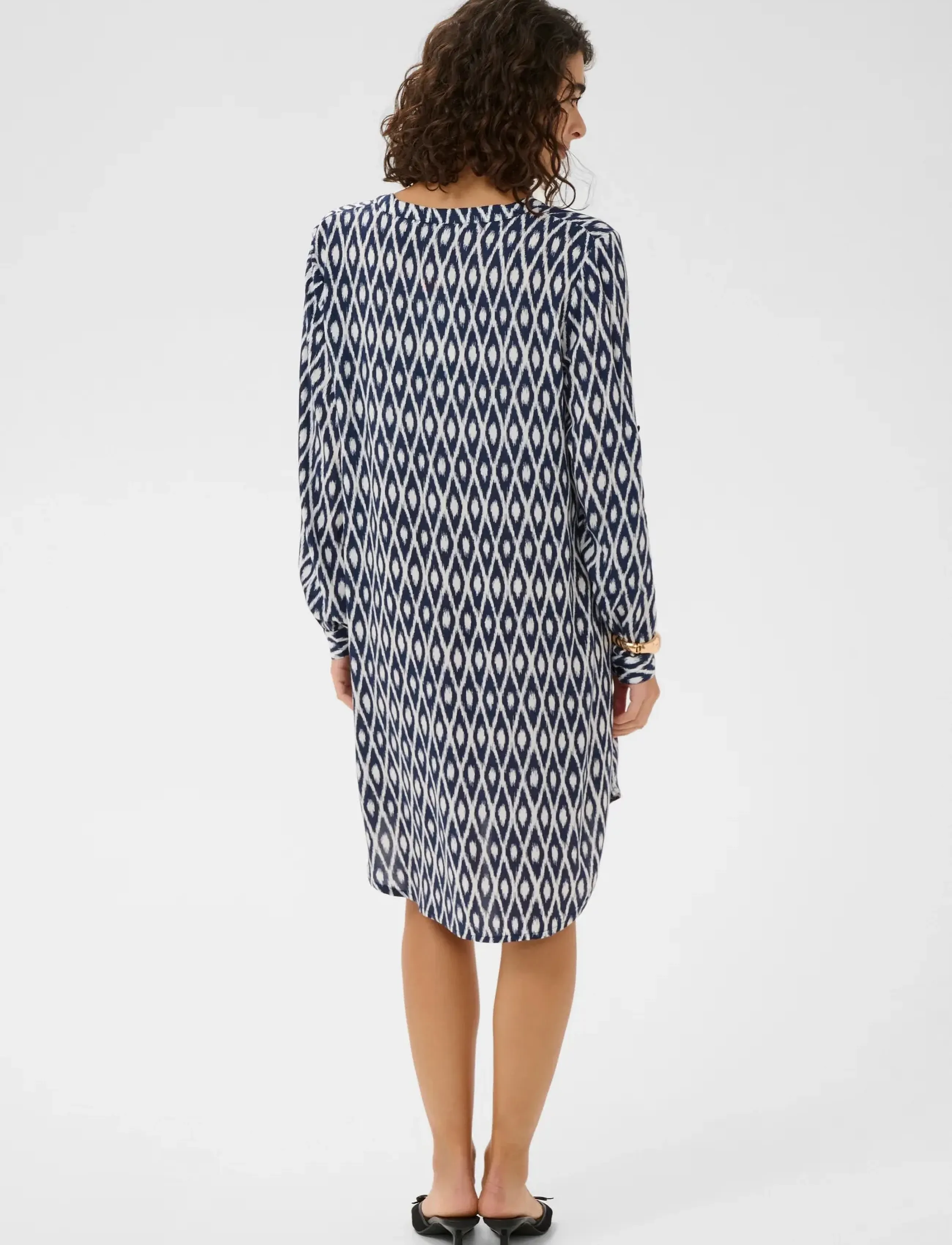 Kaffe - KAmarana Shirt Dress - hemdkleider - midnight chalk graphic - 4