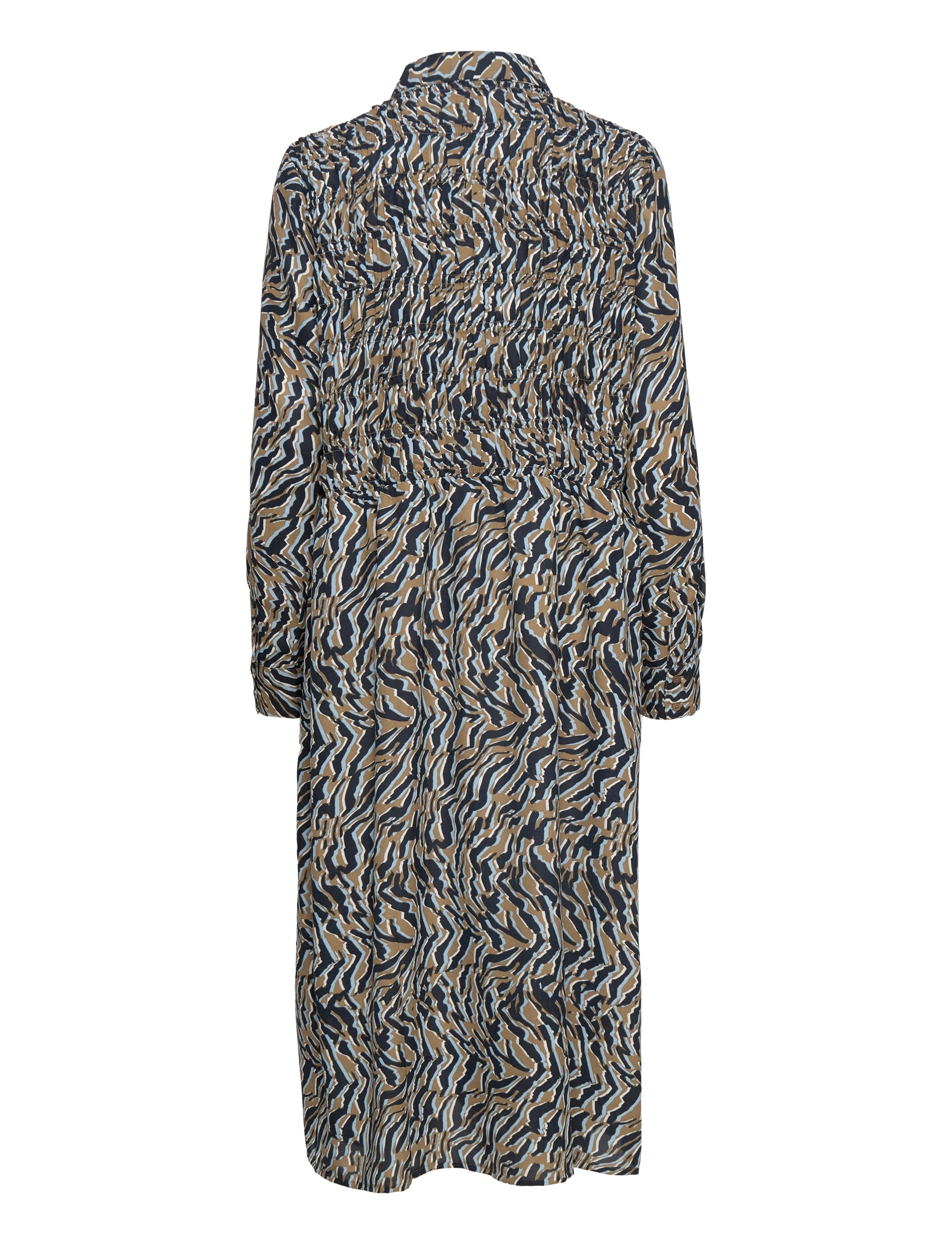 Kaffe - KAellen Shirt Dress - green/blue artistic animal - 1