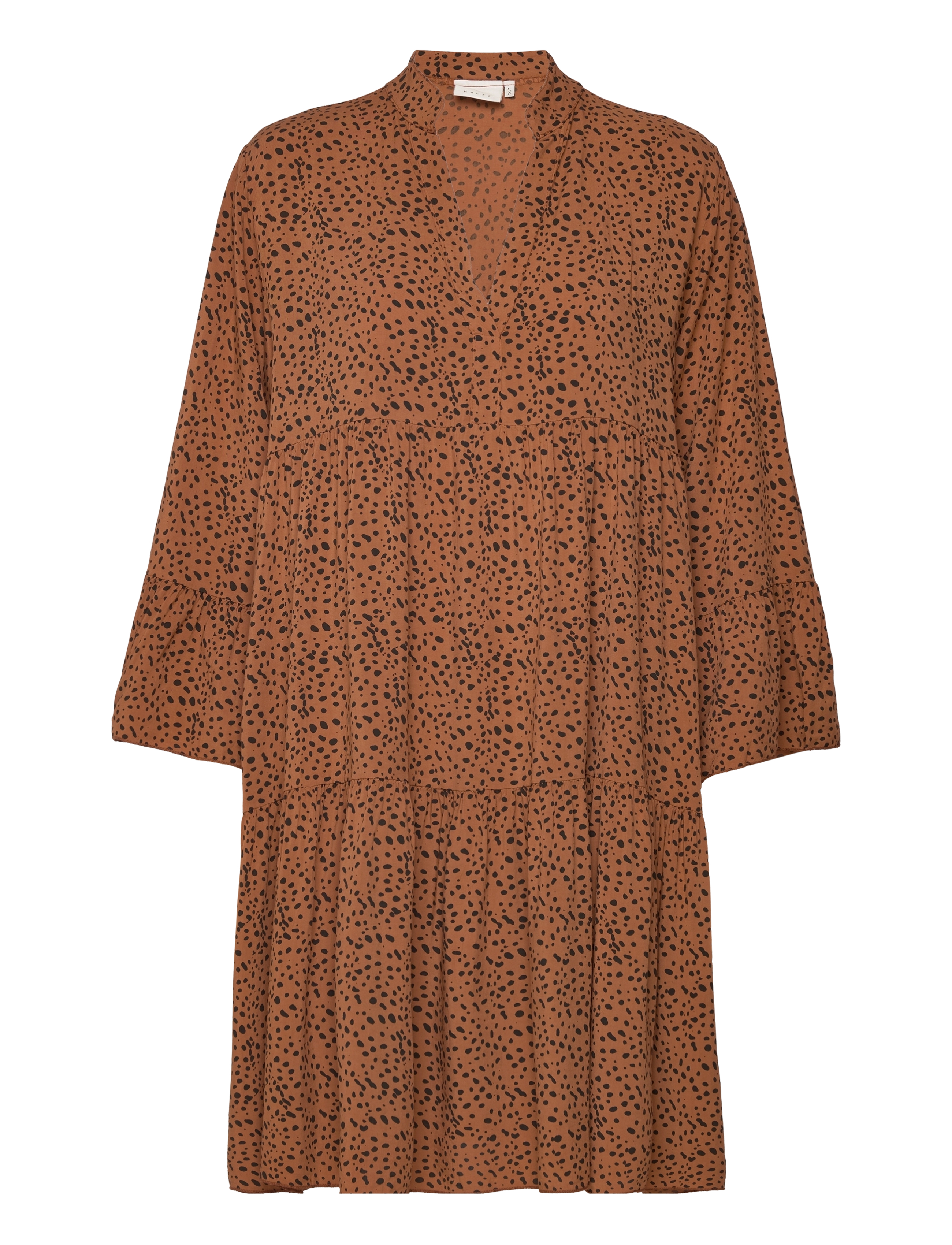 Kaffe - KAregina Dress - brown/black animal dot - 0