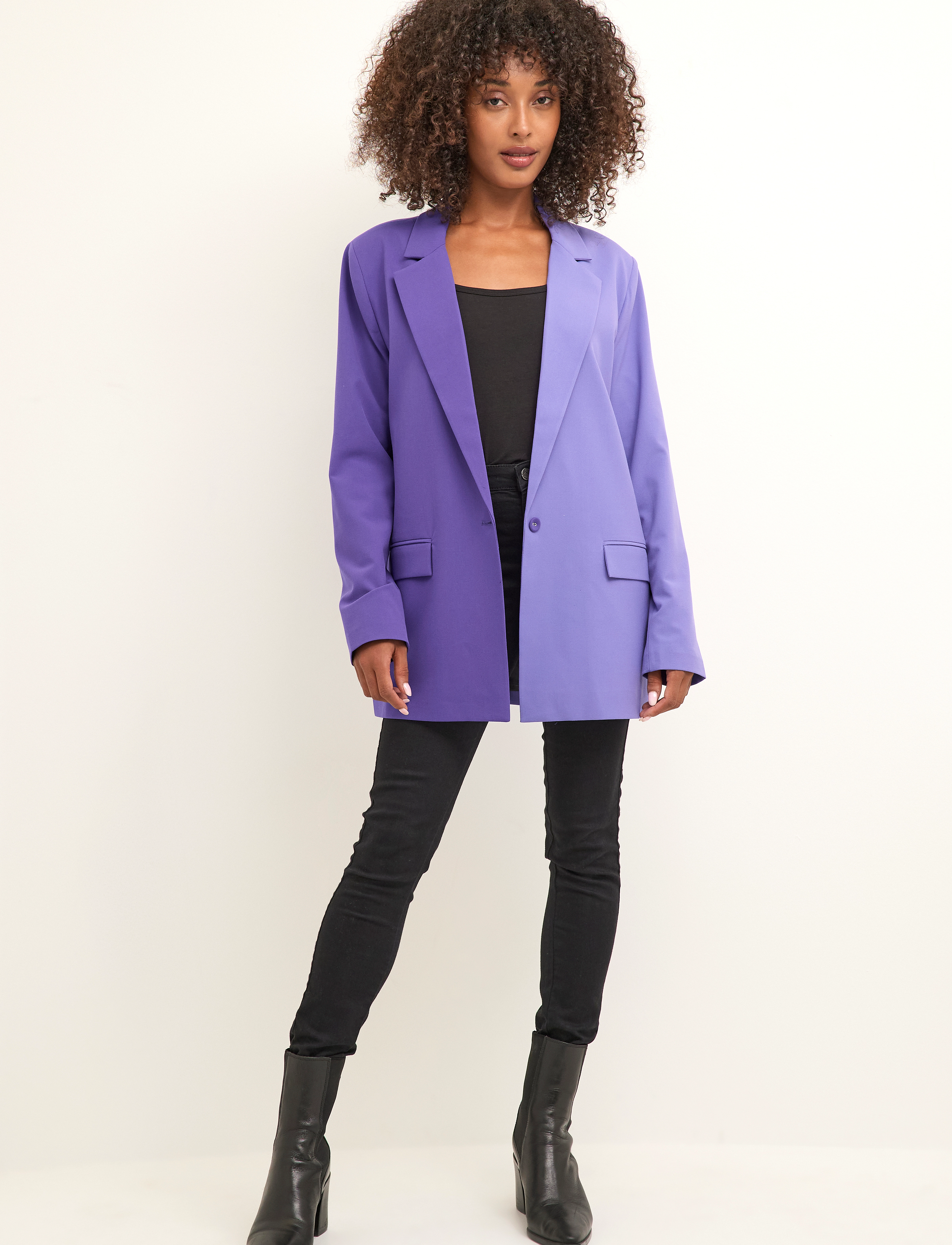 Kaffe - KAcolette Block Blazer - deep blue/light purple - 3