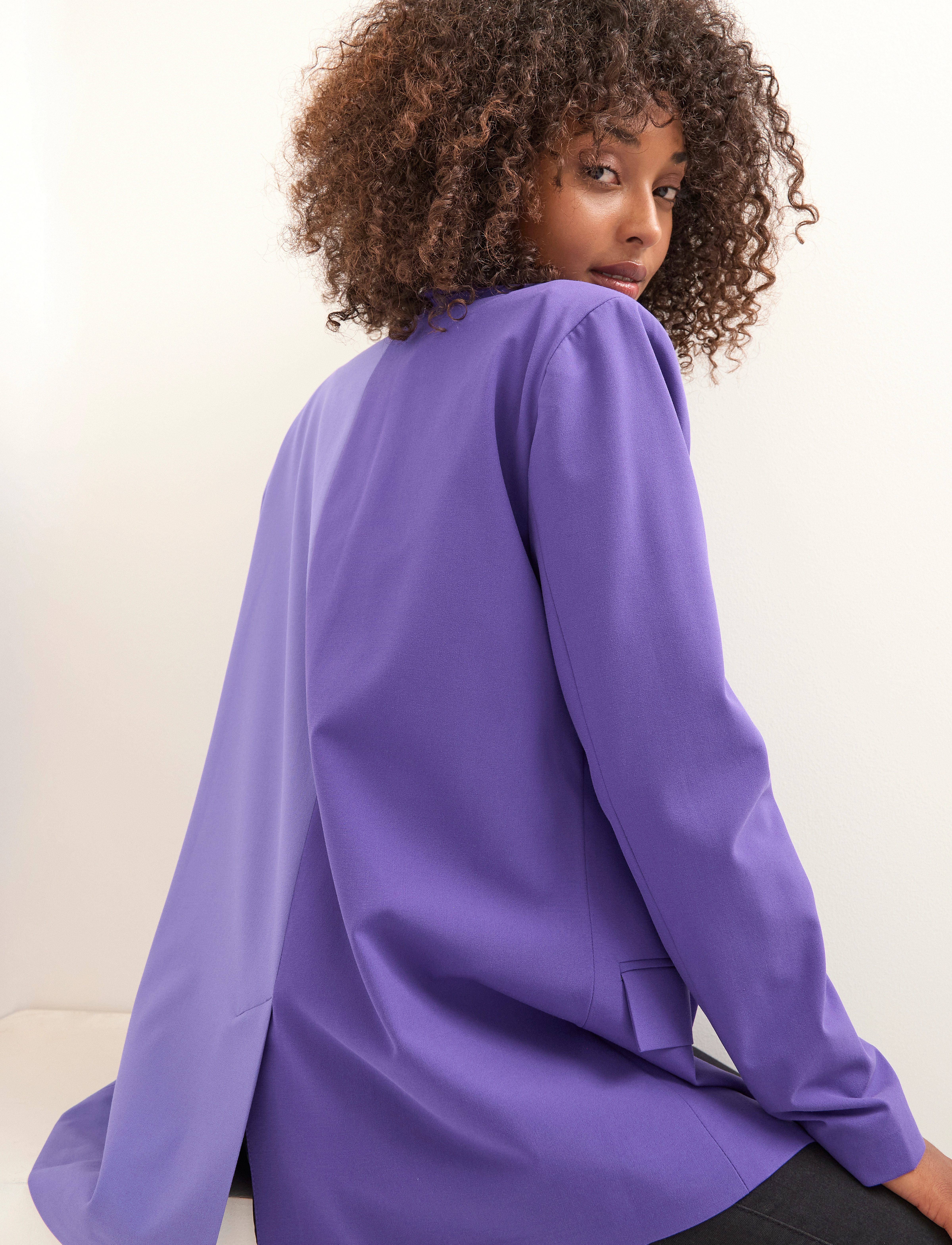 Kaffe - KAcolette Block Blazer - deep blue/light purple - 5