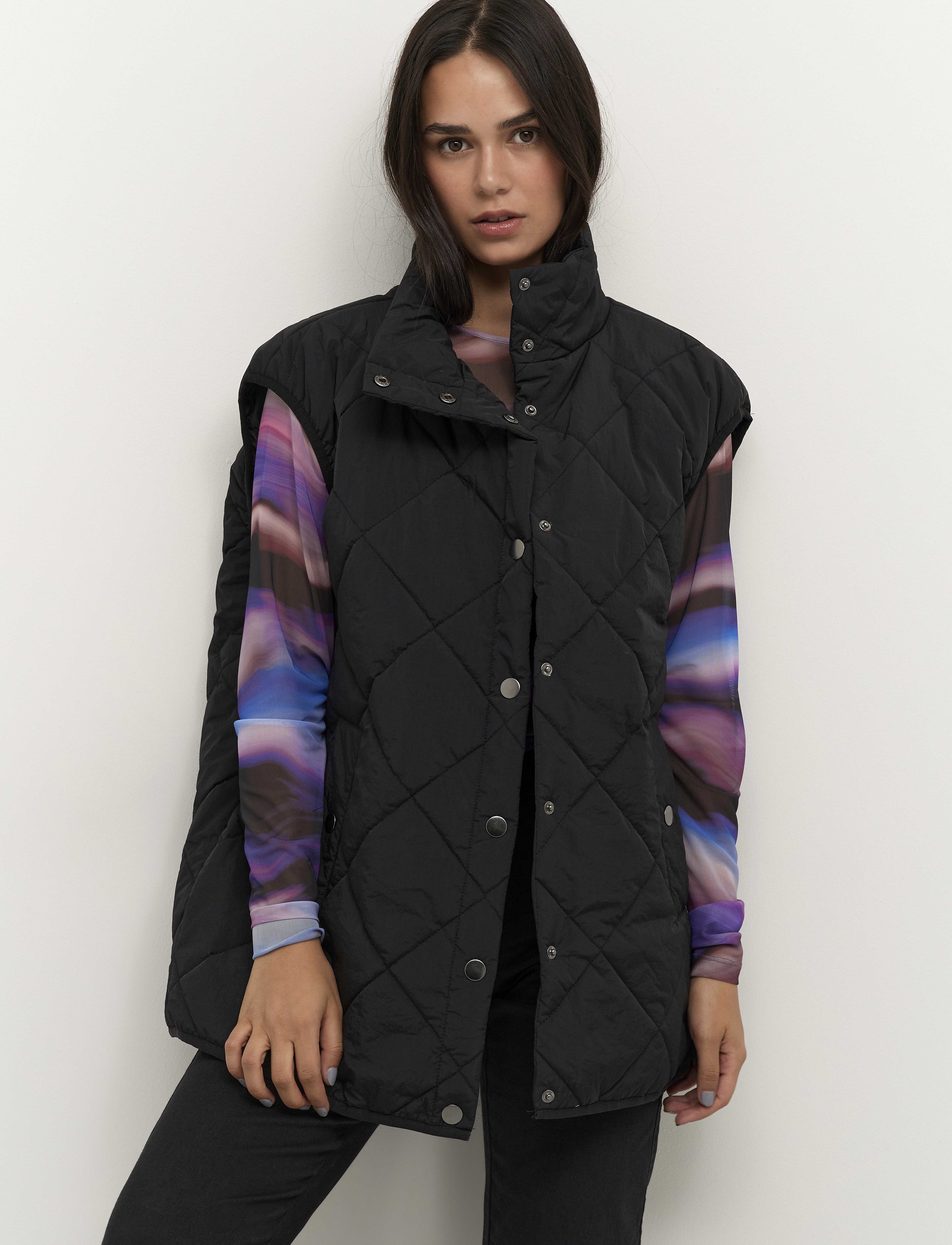 Kaffe - KAvia Waistcoat - black deep - 2