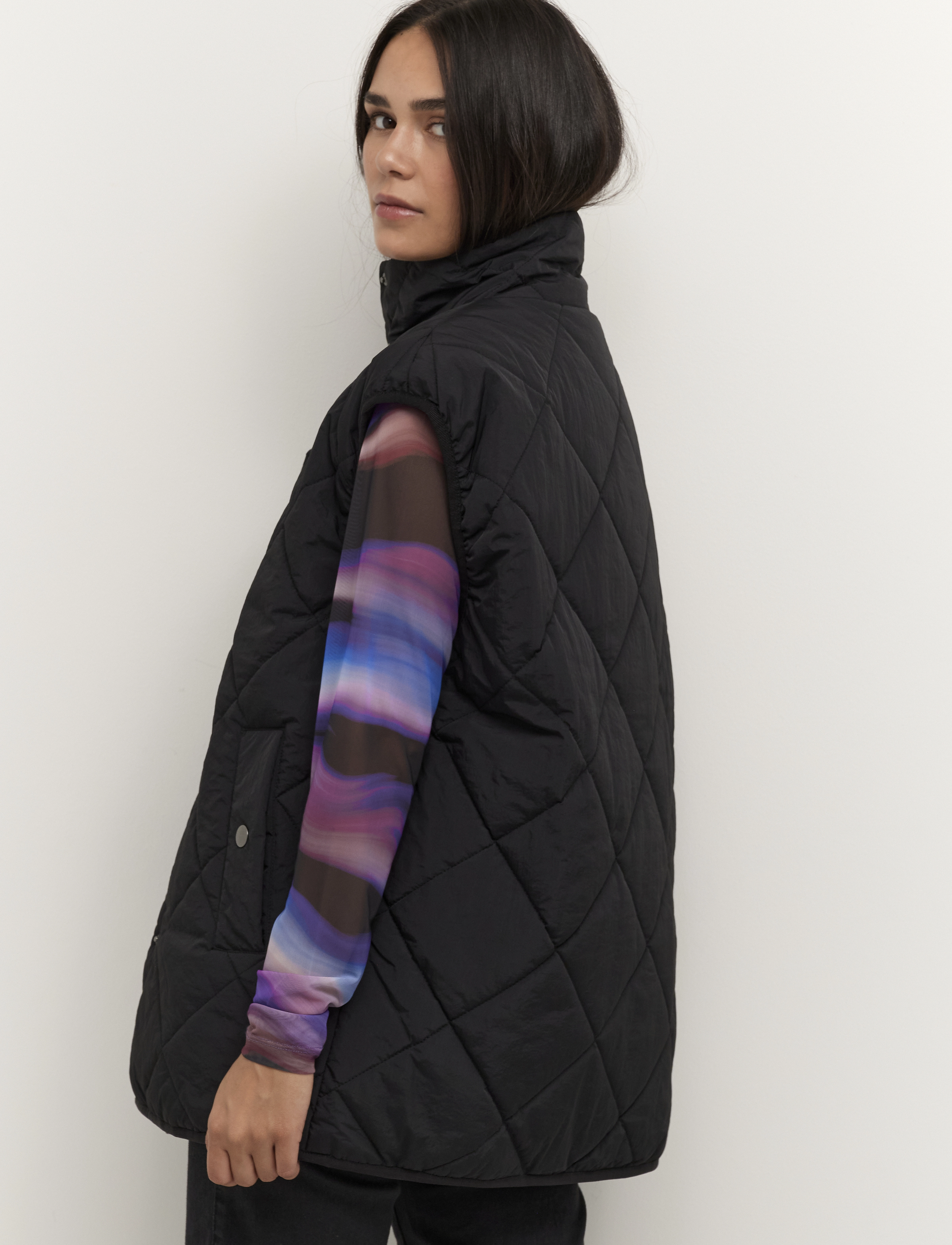 Kaffe - KAvia Waistcoat - black deep - 4