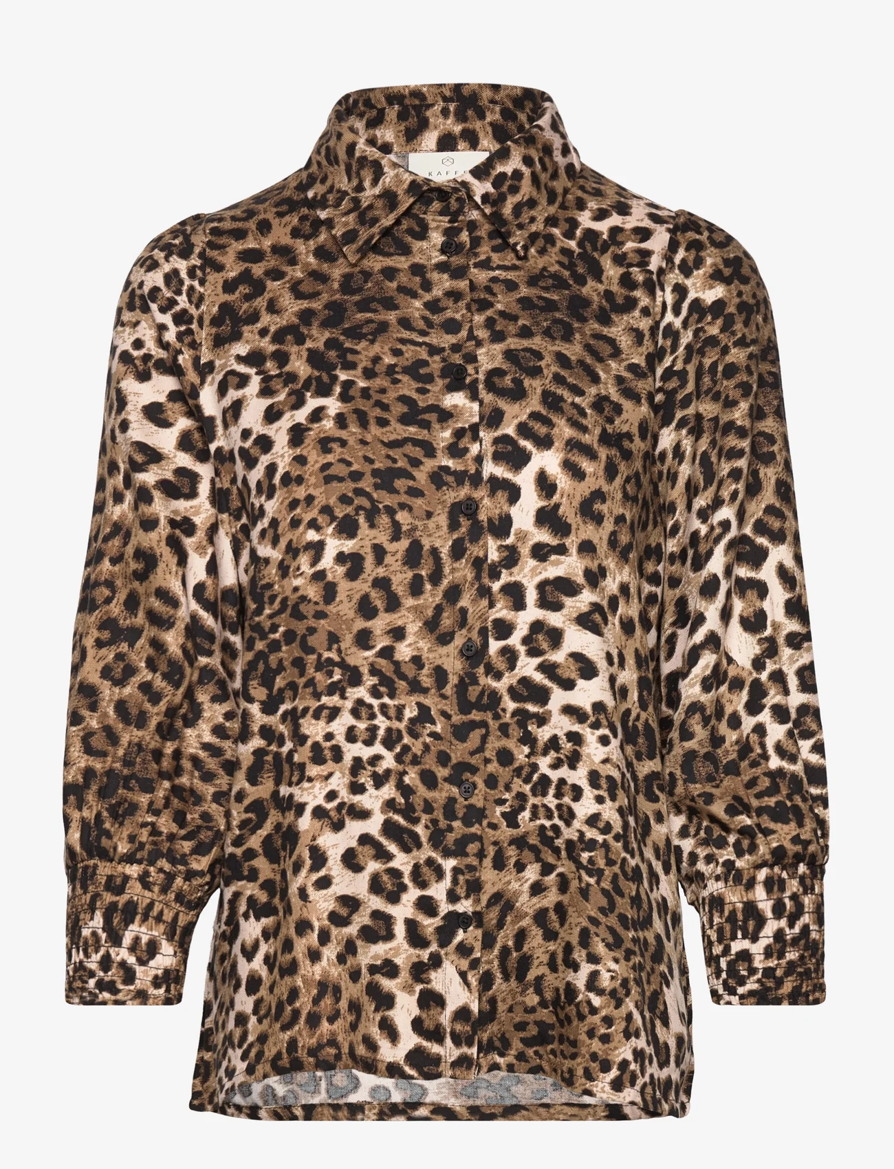 Kaffe - KAanni Shirt - langärmlige hemden - leopard print - 0