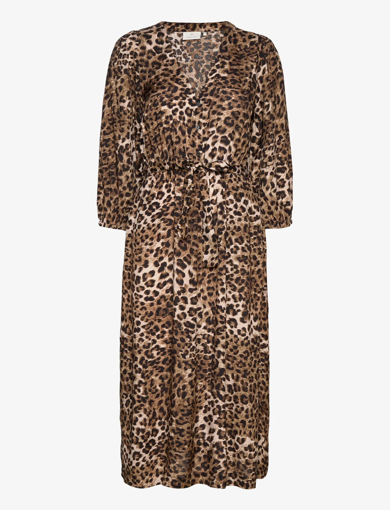 Kaffe - KAleonora Dress - midi kjoler - leopard print - 0