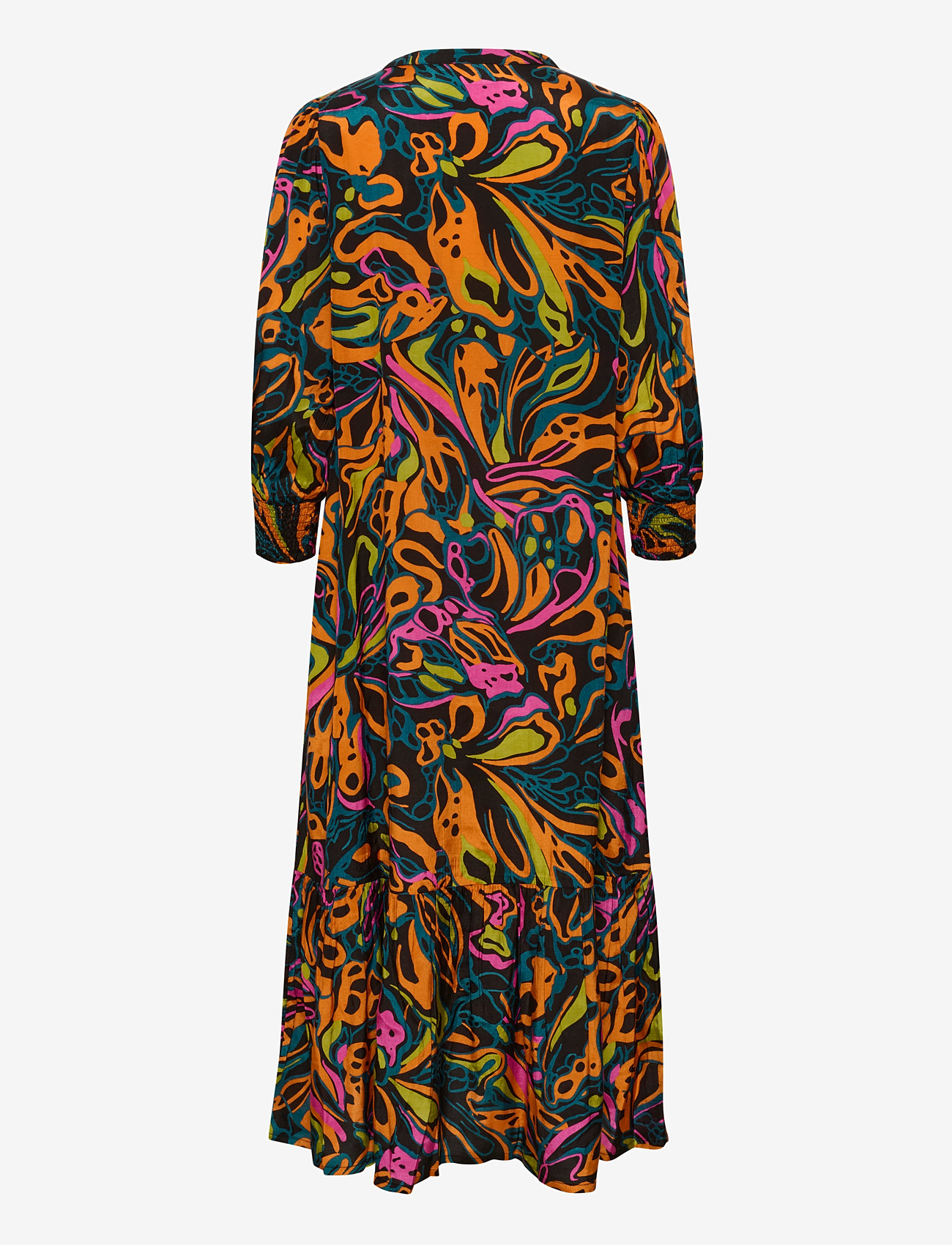 Kaffe - KAelle Dress - pink/orange/green abstract - 2