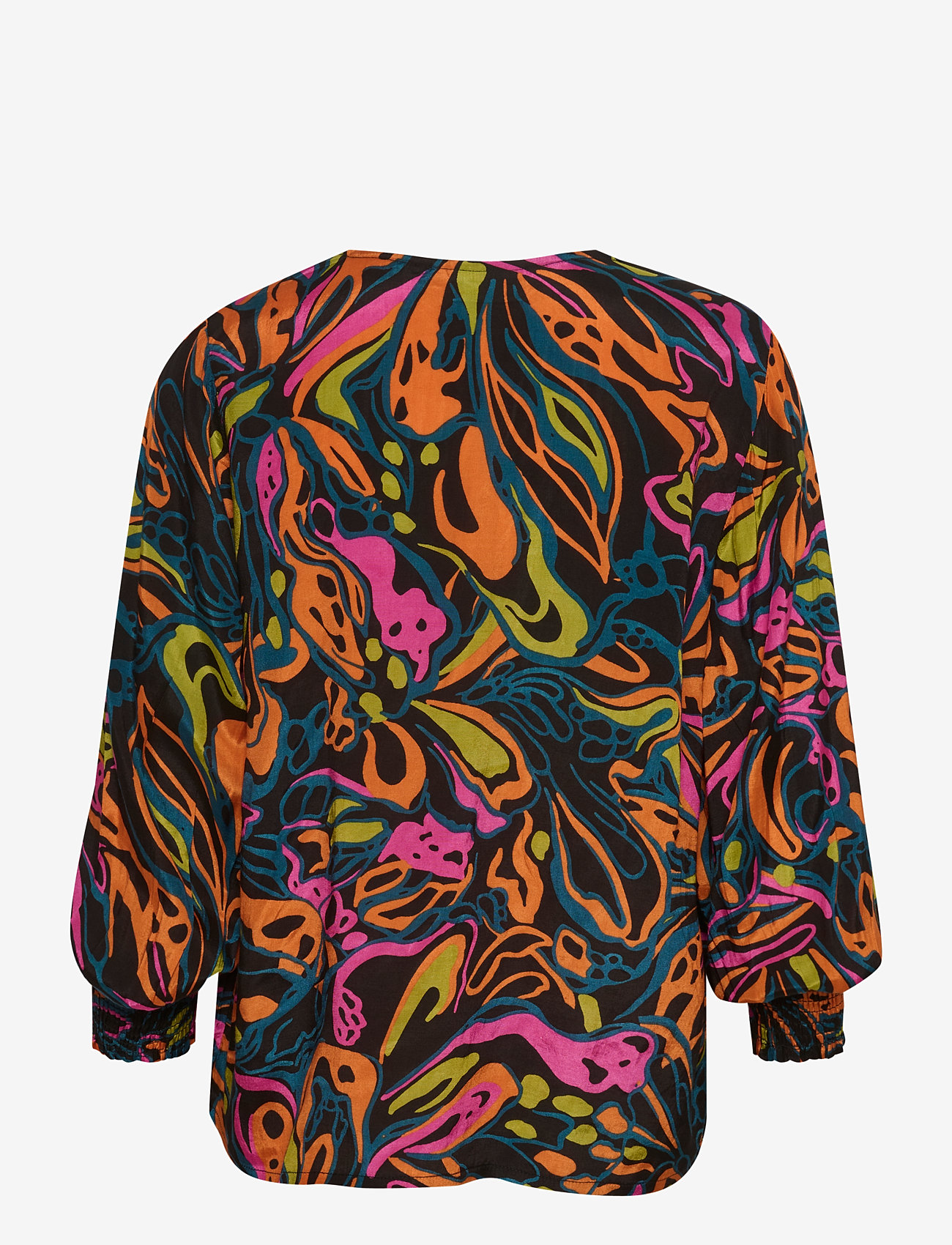 Kaffe - KAelle Blouse - pink/orange/green abstract - 1