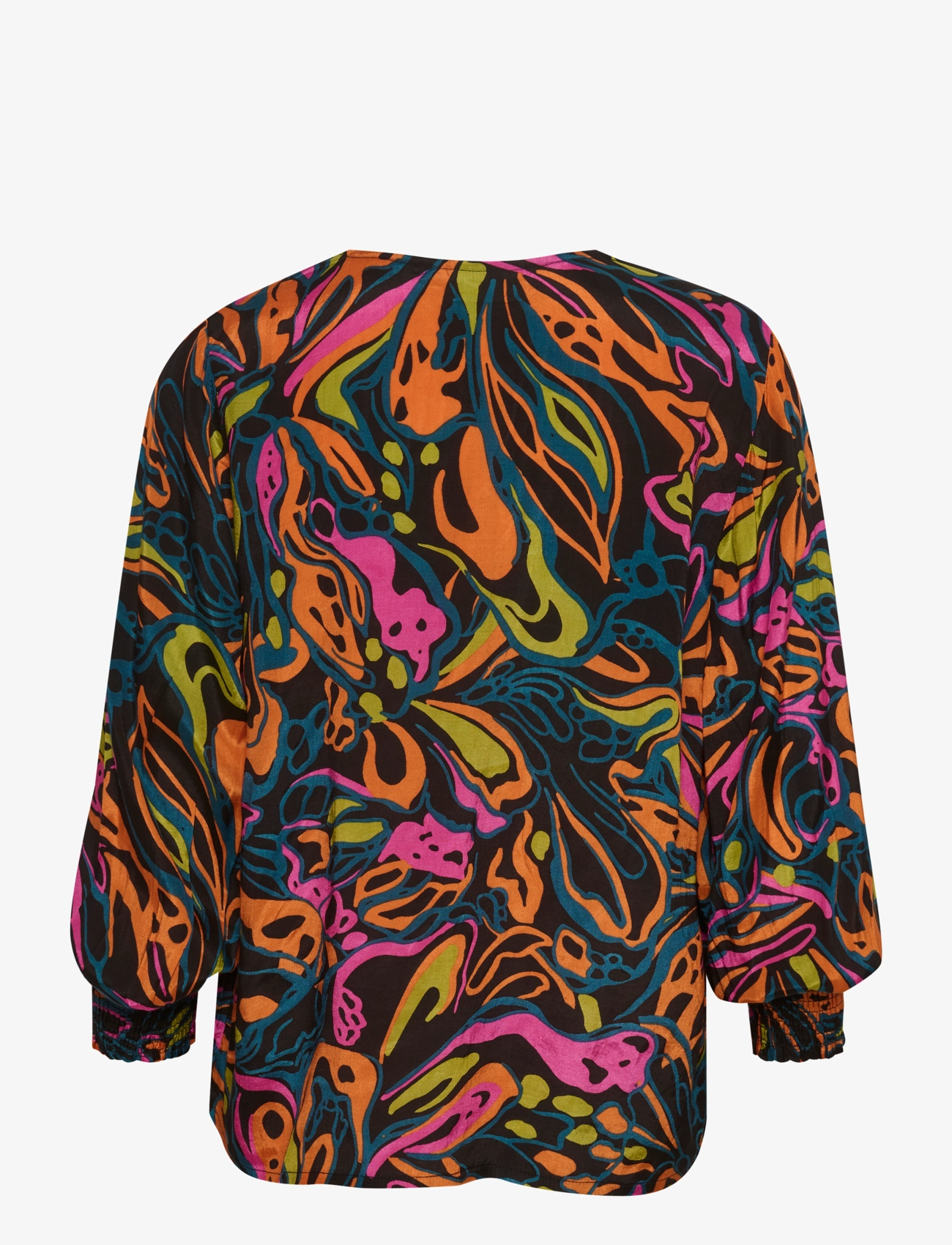 Kaffe - KAelle Blouse - pink/orange/green abstract - 2