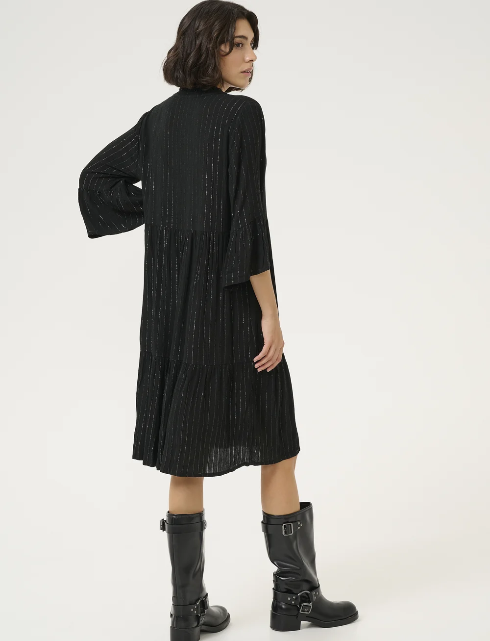 Kaffe - KAliv Dress - midi kjoler - black deep - 3