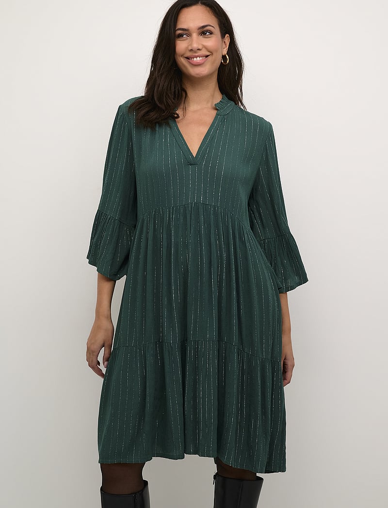 Kaffe - KAliv Dress - midiklänningar - garden topiary - 0