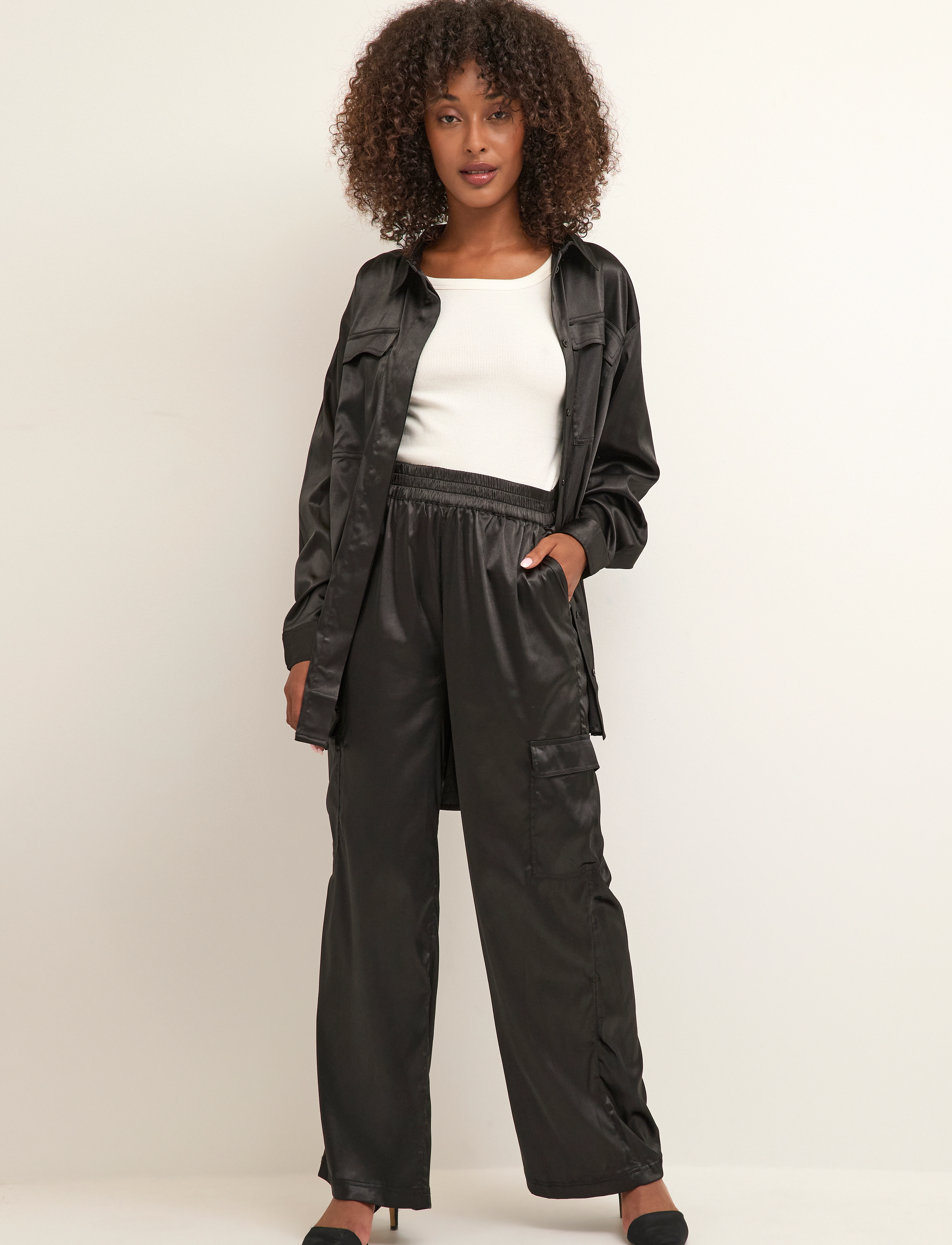 Kaffe - KAsally Pants - black deep - 3