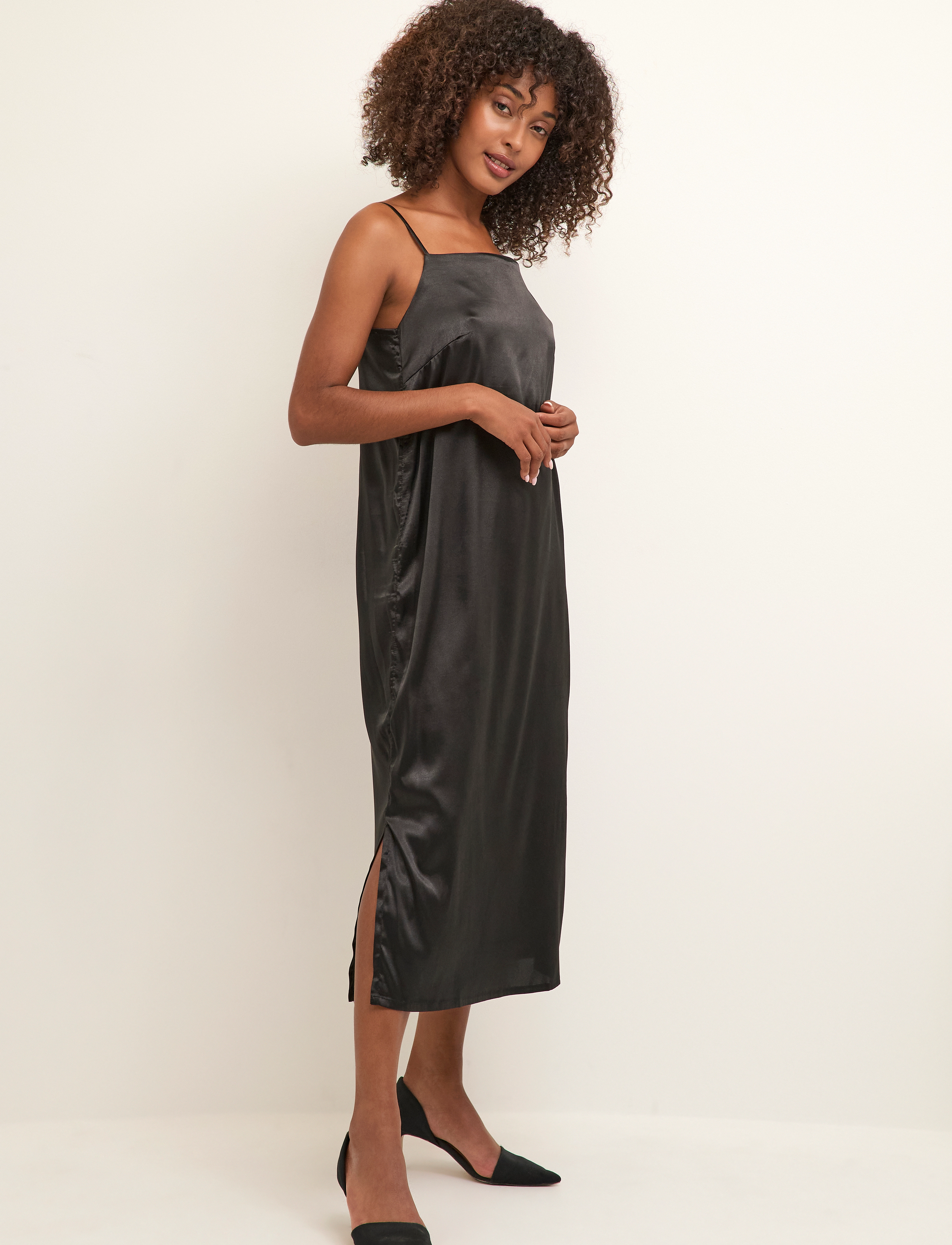 Kaffe KAsally Dress - Slip kjoler - BLACK DEEP / black