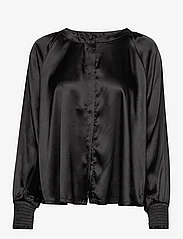 Kaffe - KAsally Loose Shirt - long-sleeved blouses - black deep - 0