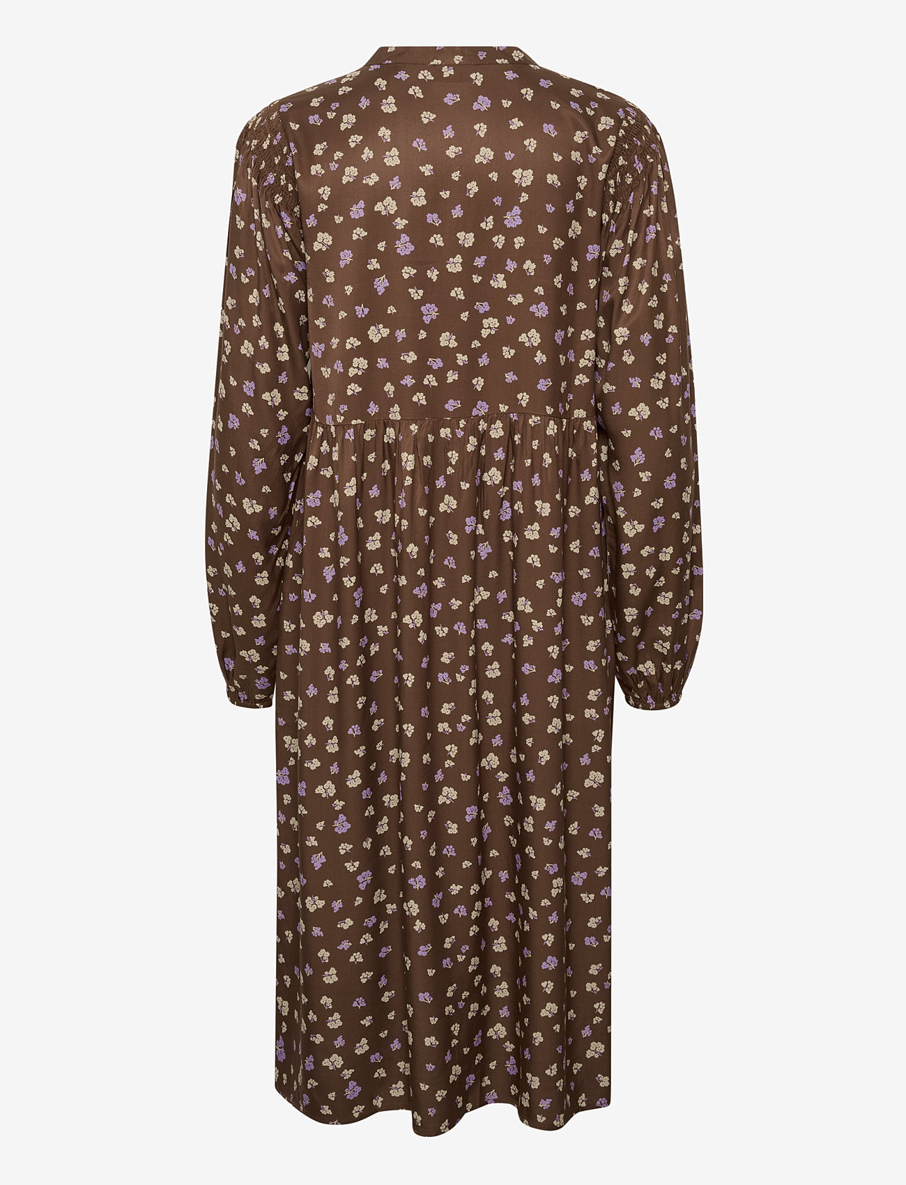 Kaffe - BPibbie Dress - brown / purple flower print - 1
