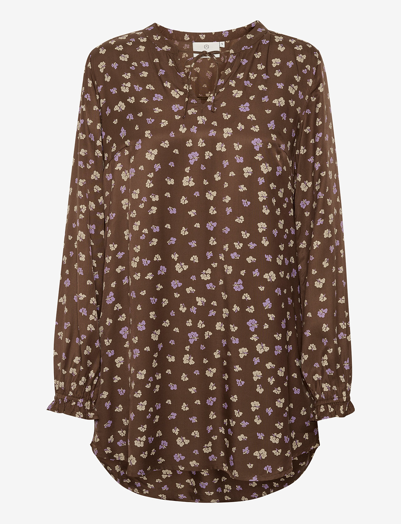 Kaffe - BPibbie Tunic - brown / purple flower print - 0