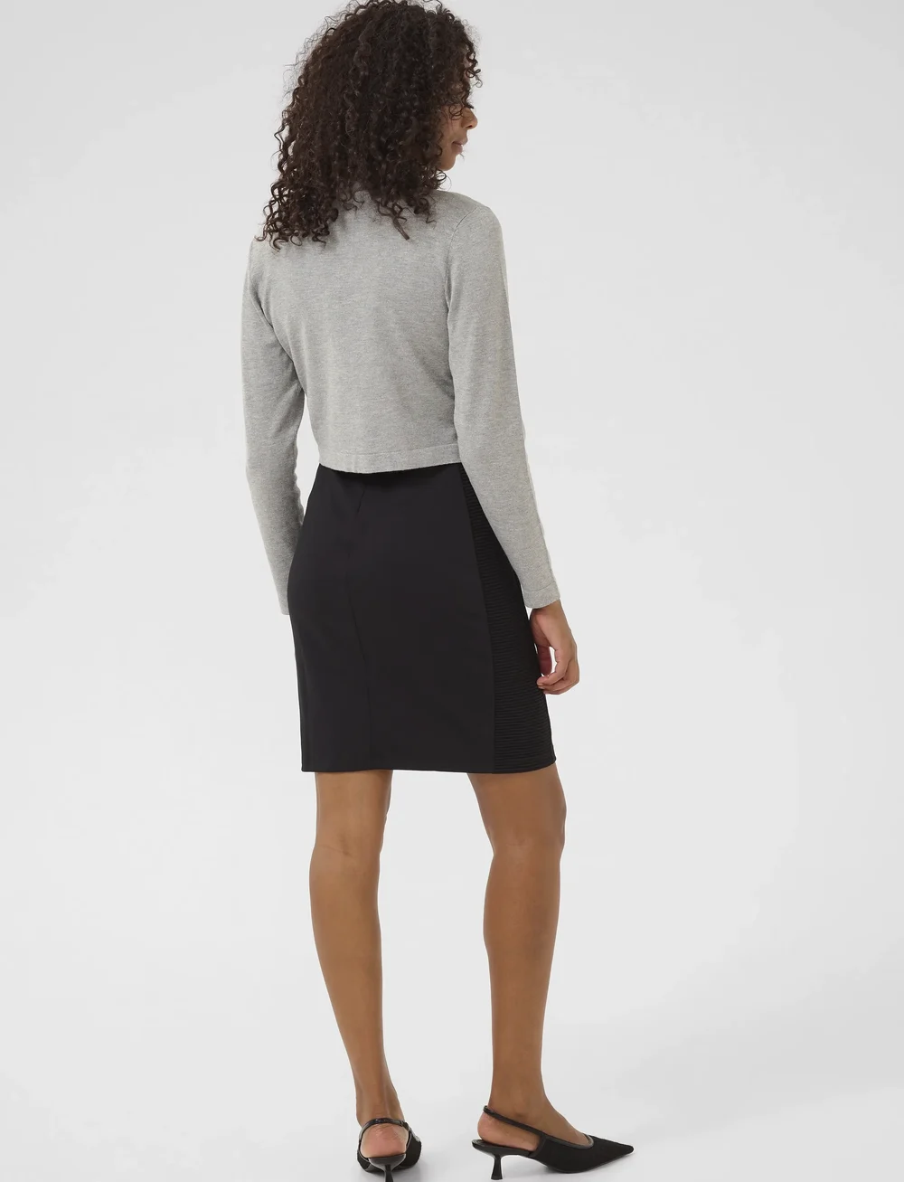 Kaffe - Astrid Bolero - koftor - grey melange - 4