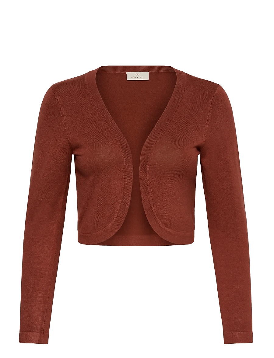 Kaffe - Astrid Bolero - crop tops - henna - 1