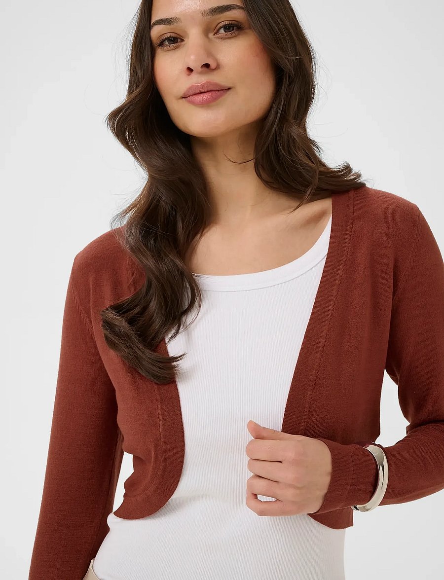 Kaffe - Astrid Bolero - crop tops - henna - 5