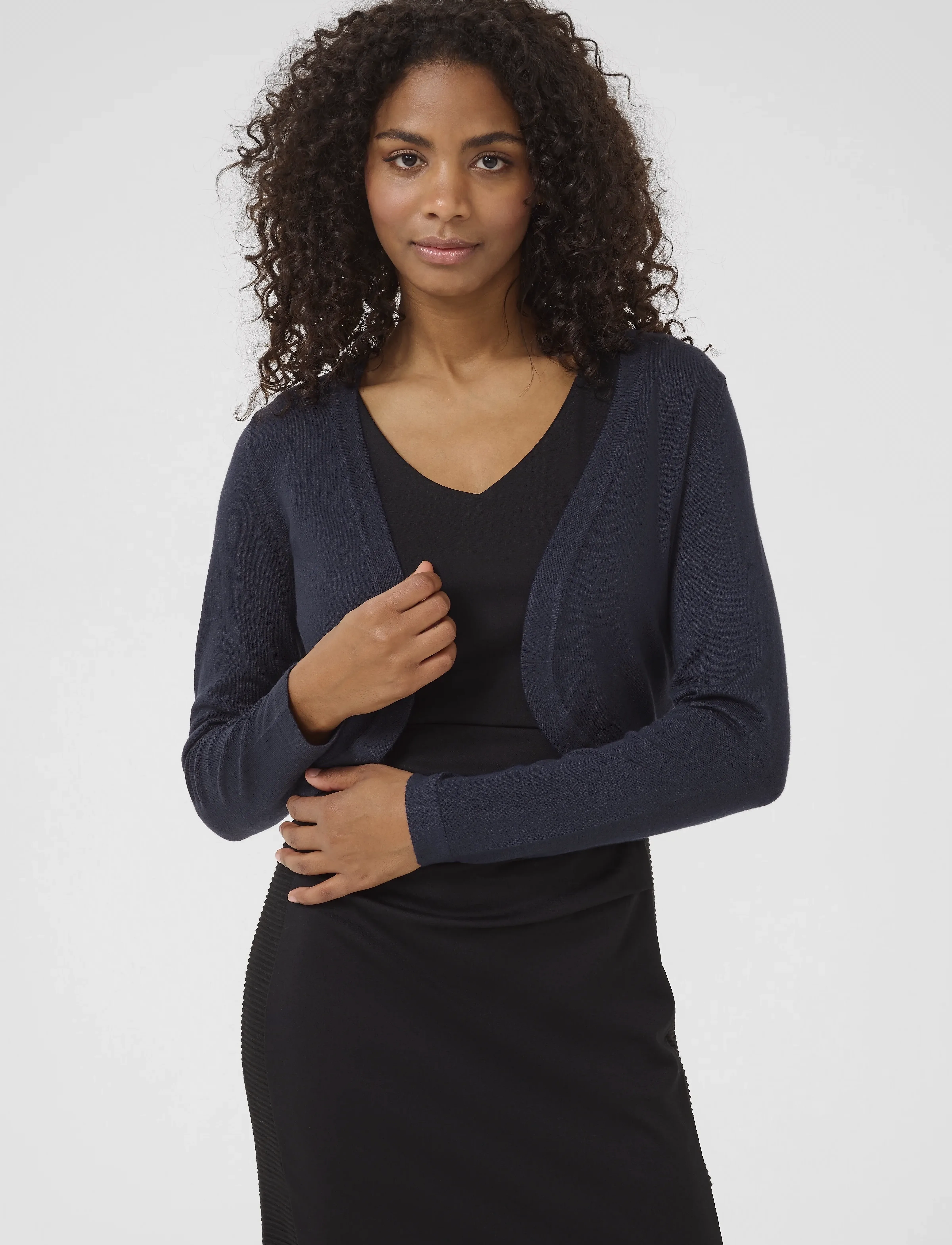 Kaffe Astrid Bolero, Kvinder, Bolero, Navy, Str: XXL