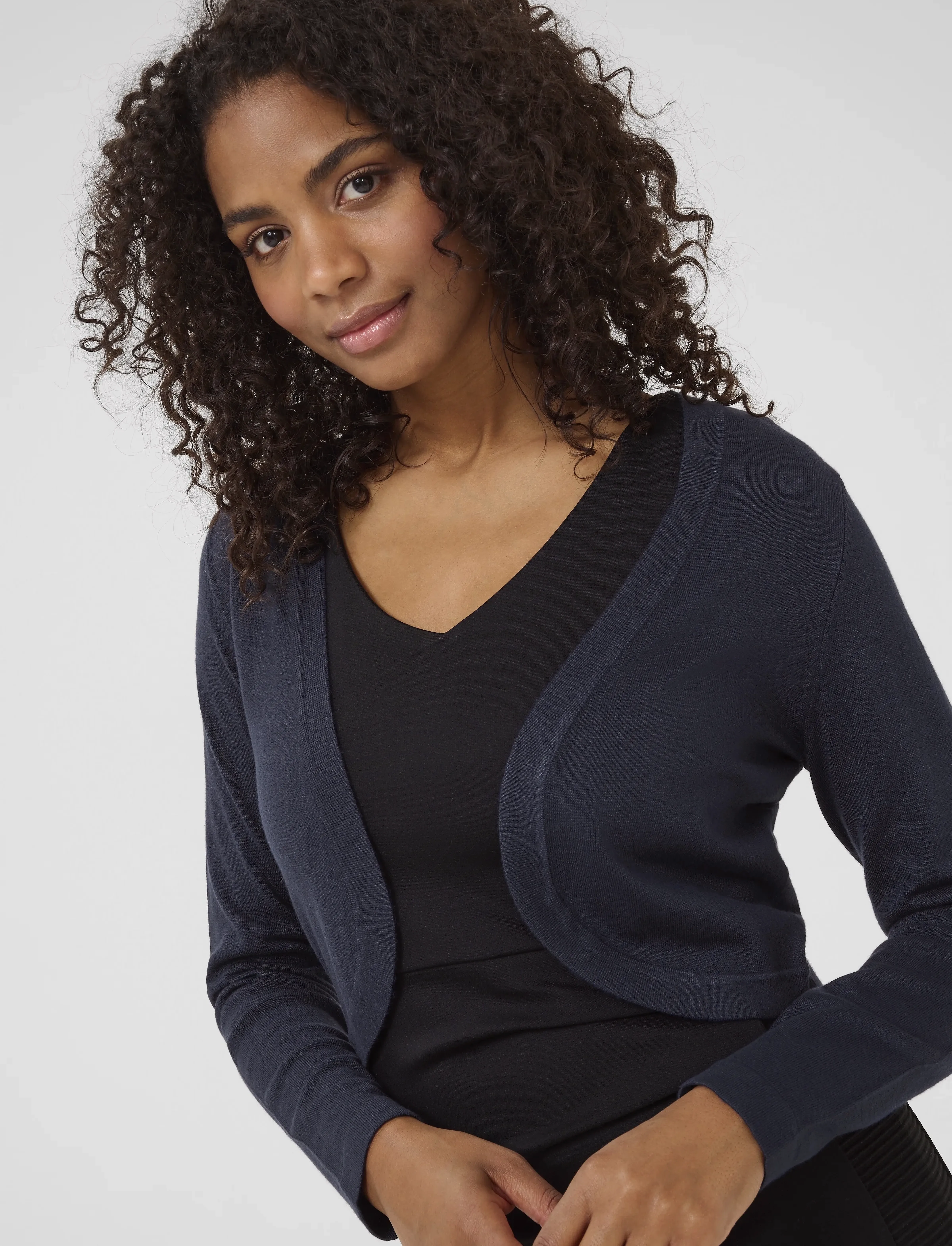 Kaffe - Astrid Bolero - crop tops - midnight marine - 5