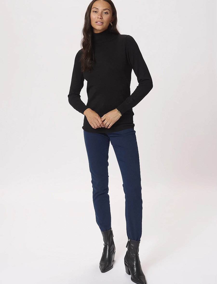 Kaffe - Astrid Roll Neck - rollkragenpullover - black deep - 3