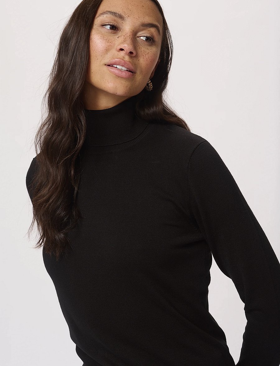 Kaffe - Astrid Roll Neck - rollkragenpullover - black deep - 5
