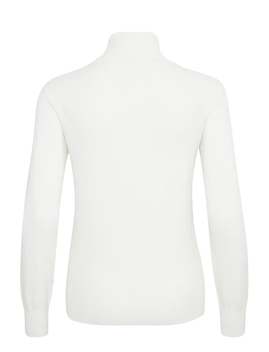 Kaffe - Astrid Roll Neck - polotröjor - chalk - 2