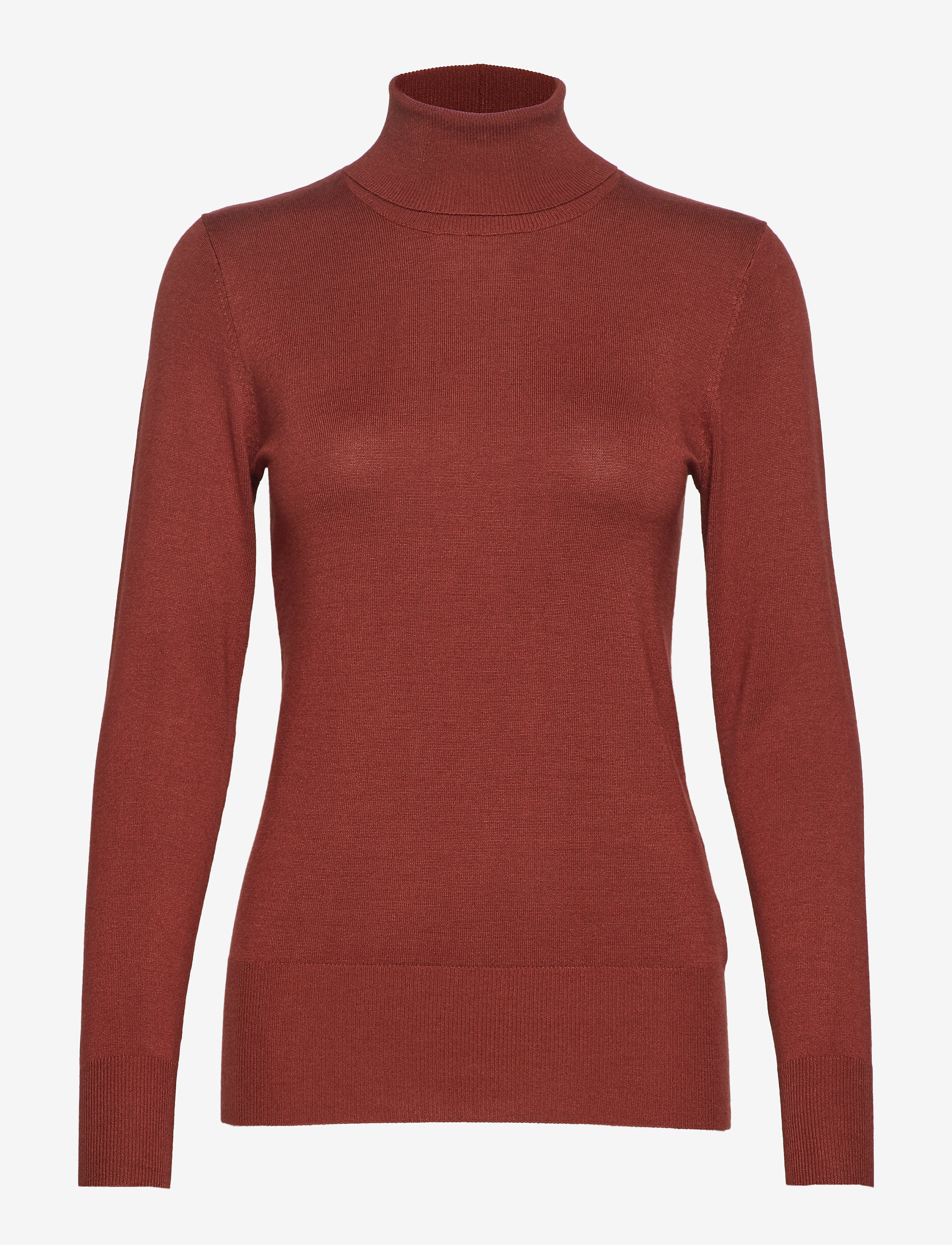 Astrid Roll Neck - CHERRY MAHOGANY