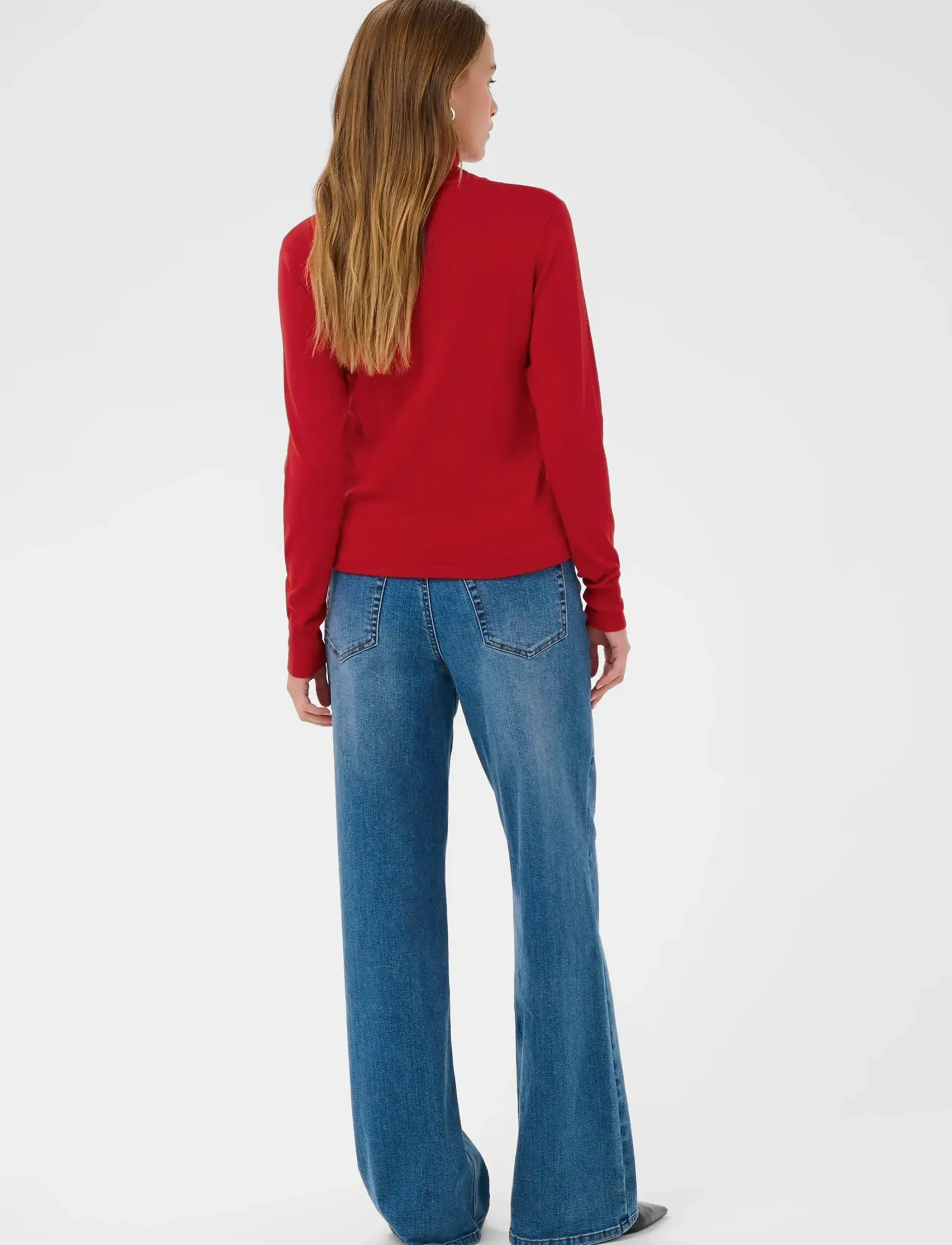 Kaffe - Astrid Roll Neck - turtlenecks - haute red - 4