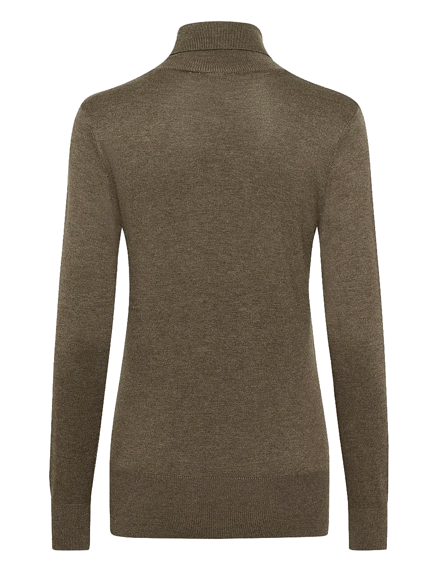 Kaffe - Astrid Roll Neck - polotröjor - morel melange - 1