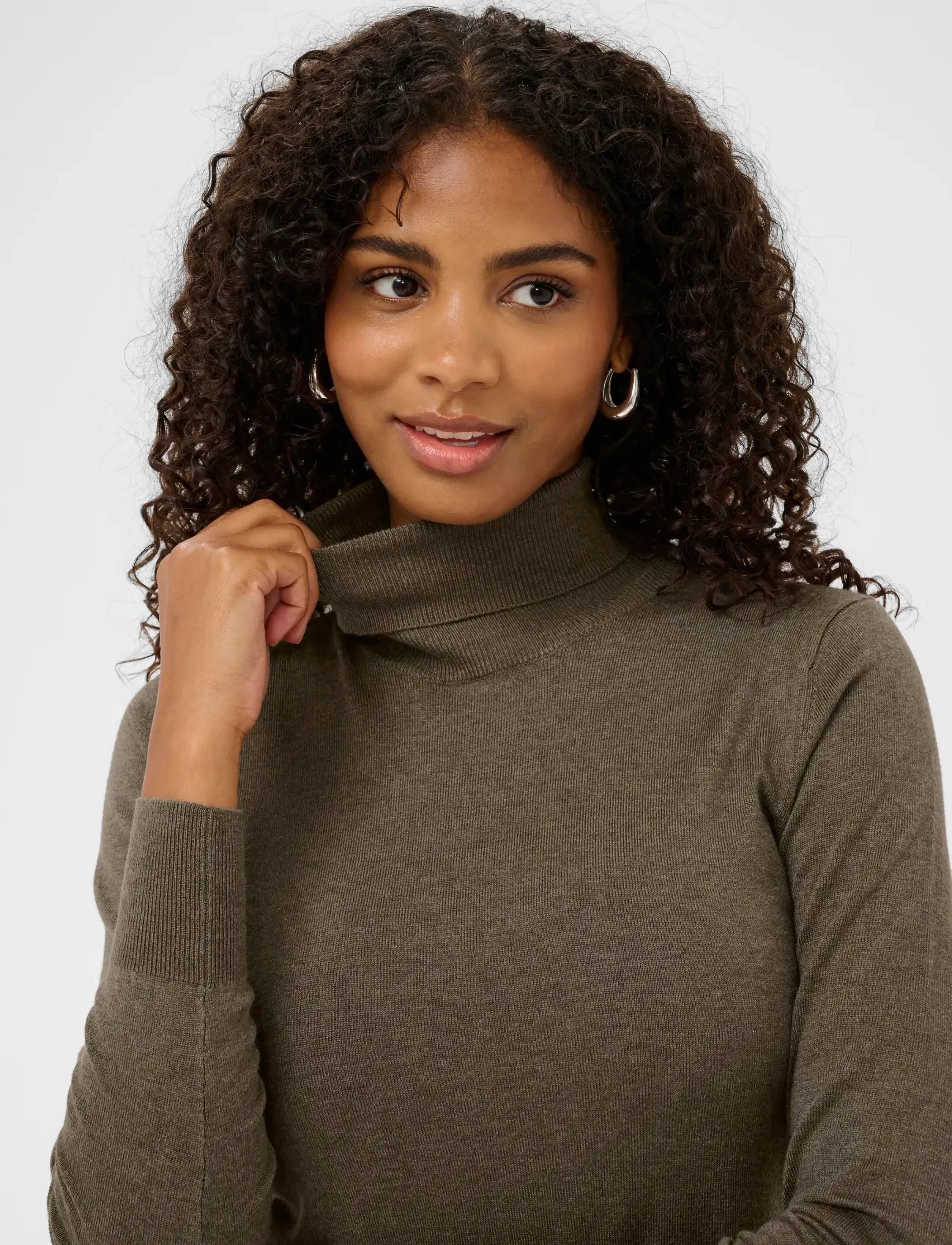 Kaffe - Astrid Roll Neck - herbstliche kleidung - morel melange - 5