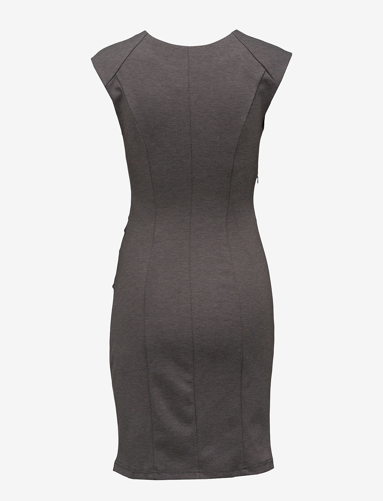 Kaffe - India V-Neck Dress - dark grey melange - 2