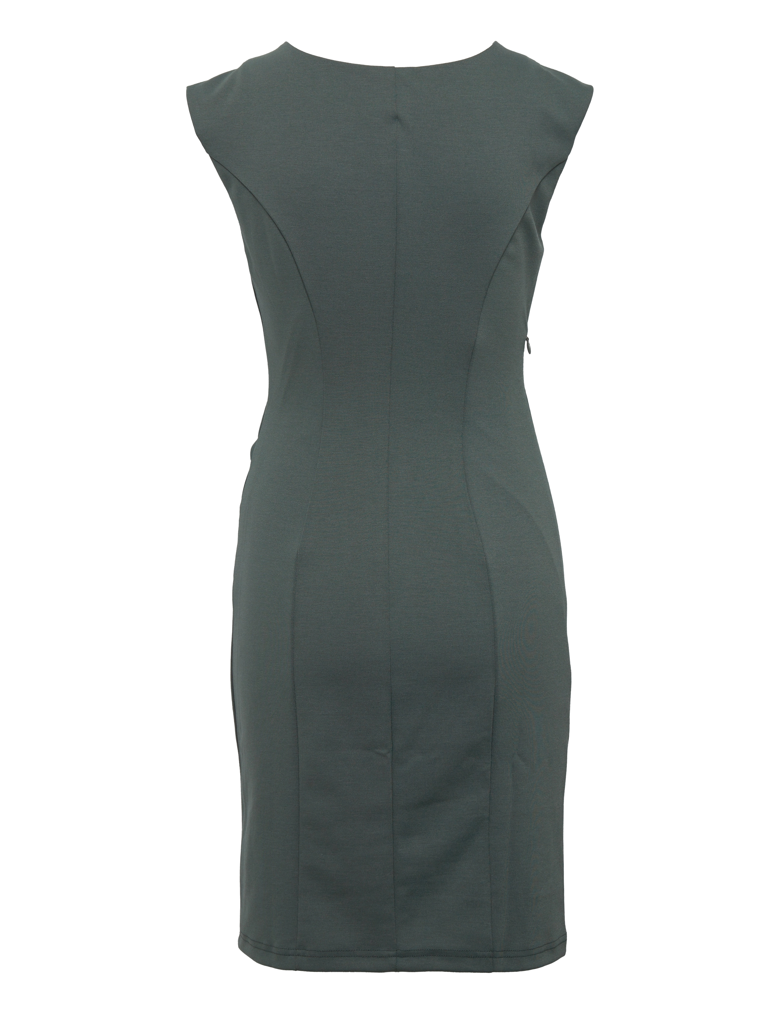 Kaffe - India Round-Neck Dress - stramme kjoler - balsam green - 1