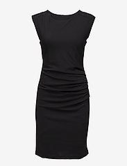 Kaffe - India Round-Neck Dress - stramme kjoler - black deep - 1