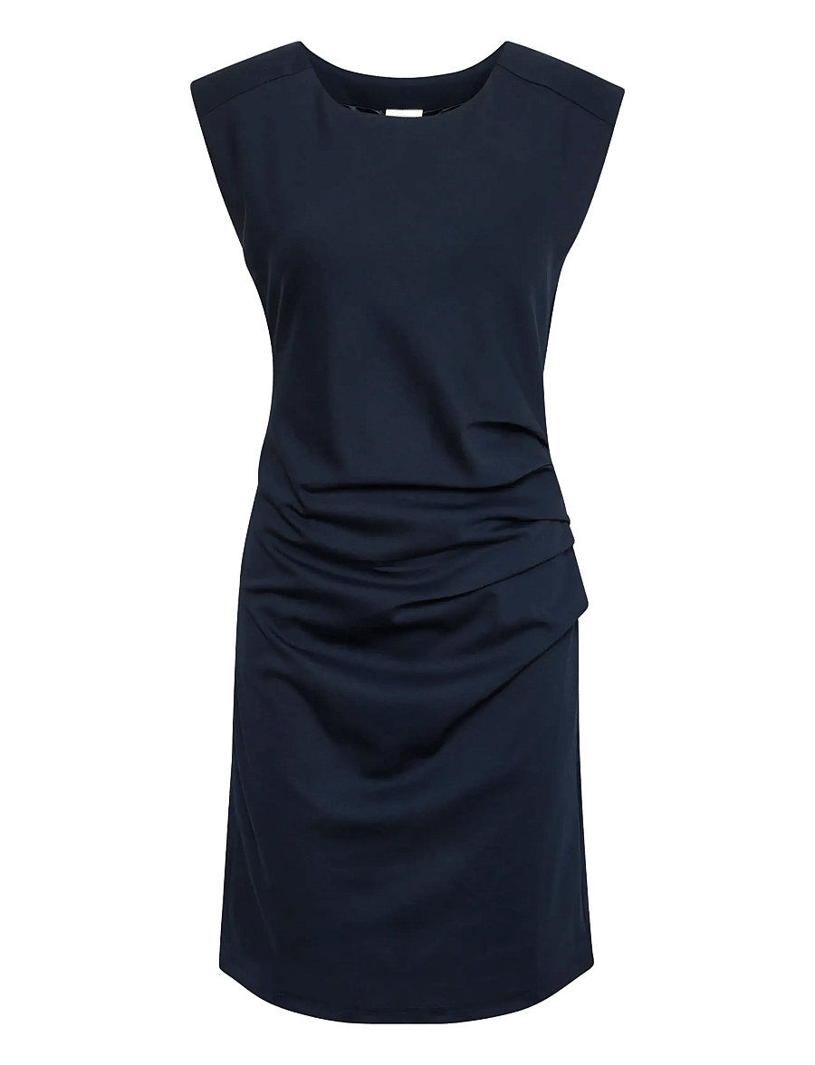 Kaffe - India Round-Neck Dress - etuikleider - midnight marine - 1