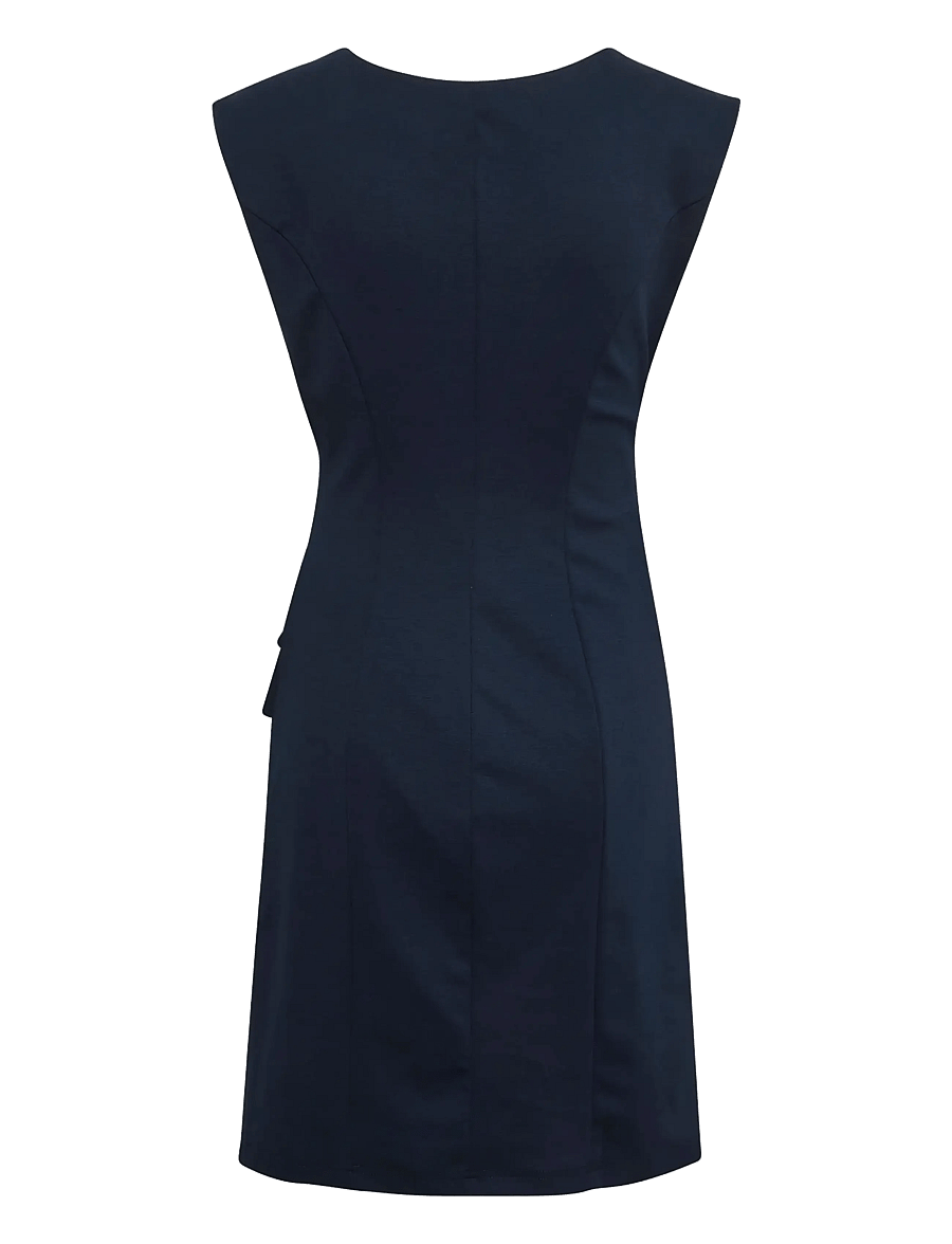 Kaffe - India Round-Neck Dress - etuikleider - midnight marine - 2