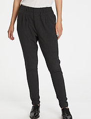 Kaffe - Jillian Pants - slim fit spodnie - dark grey melange - 0