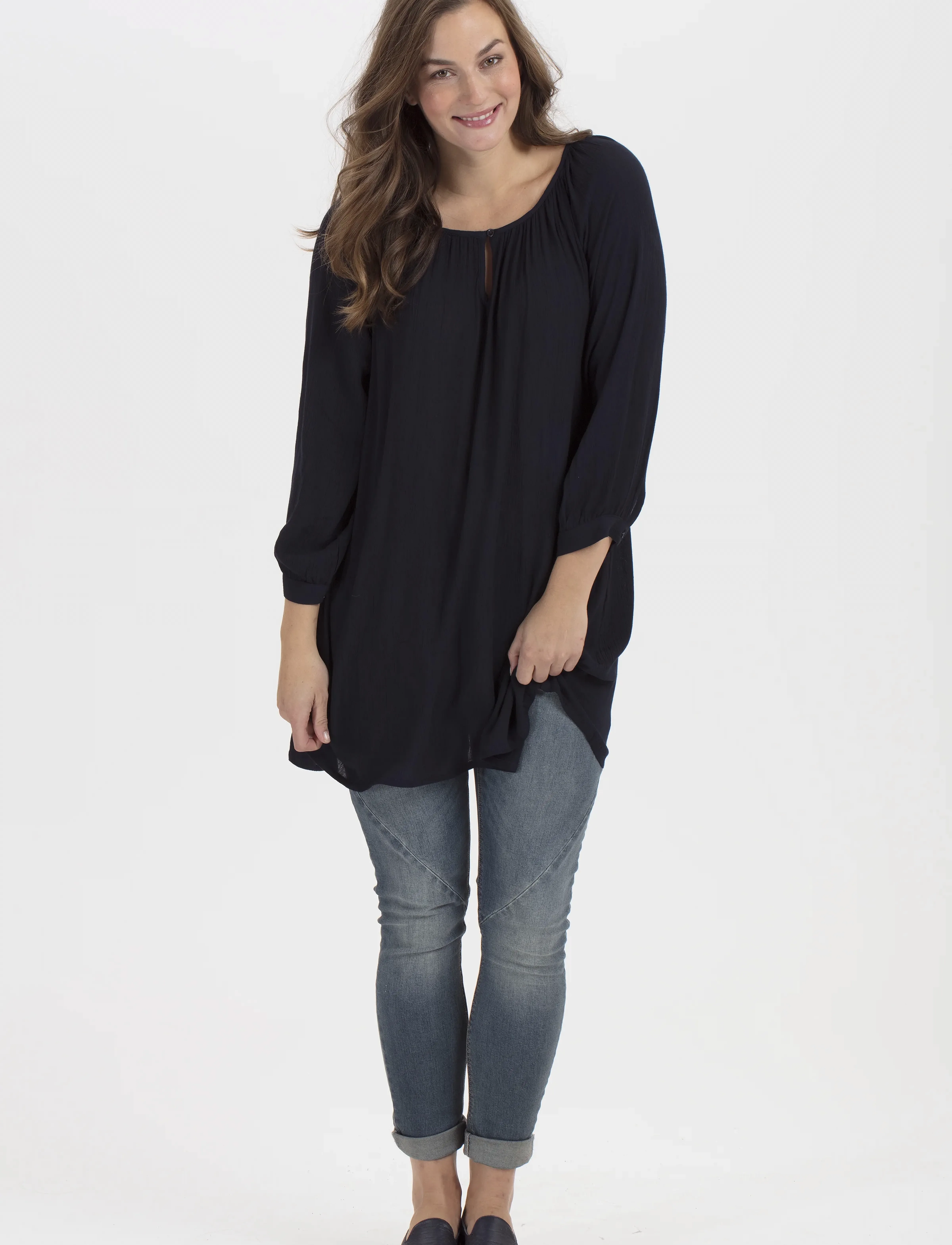 Kaffe - Amber Tunic - madalaimad hinnad - midnight marine - 3