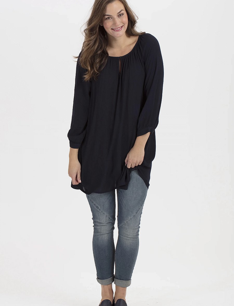 Kaffe - Amber Tunic - tunikor - midnight marine - 3