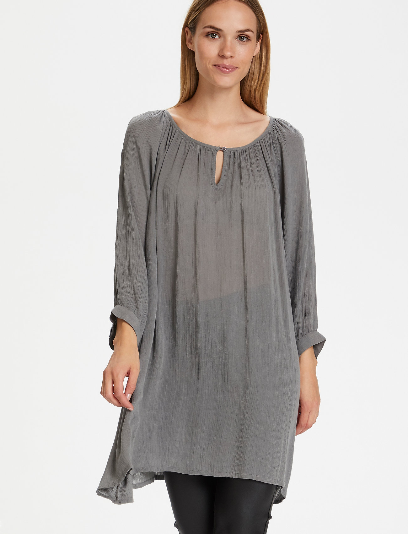 Kaffe - Amber Tunic - lowest prices - smoked pearl - 4