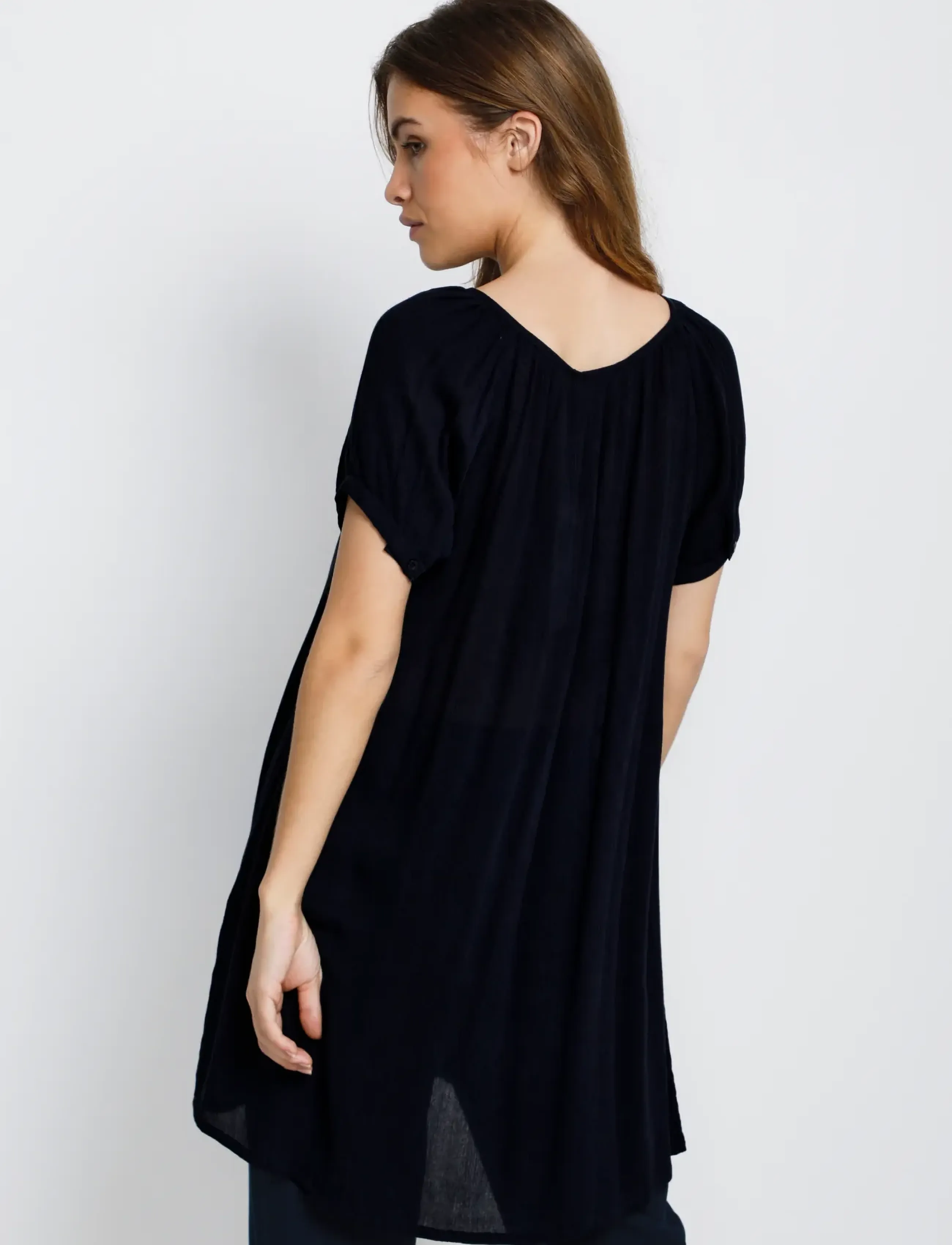 Kaffe - Amber SS Tunic - tuniken - black deep - 4