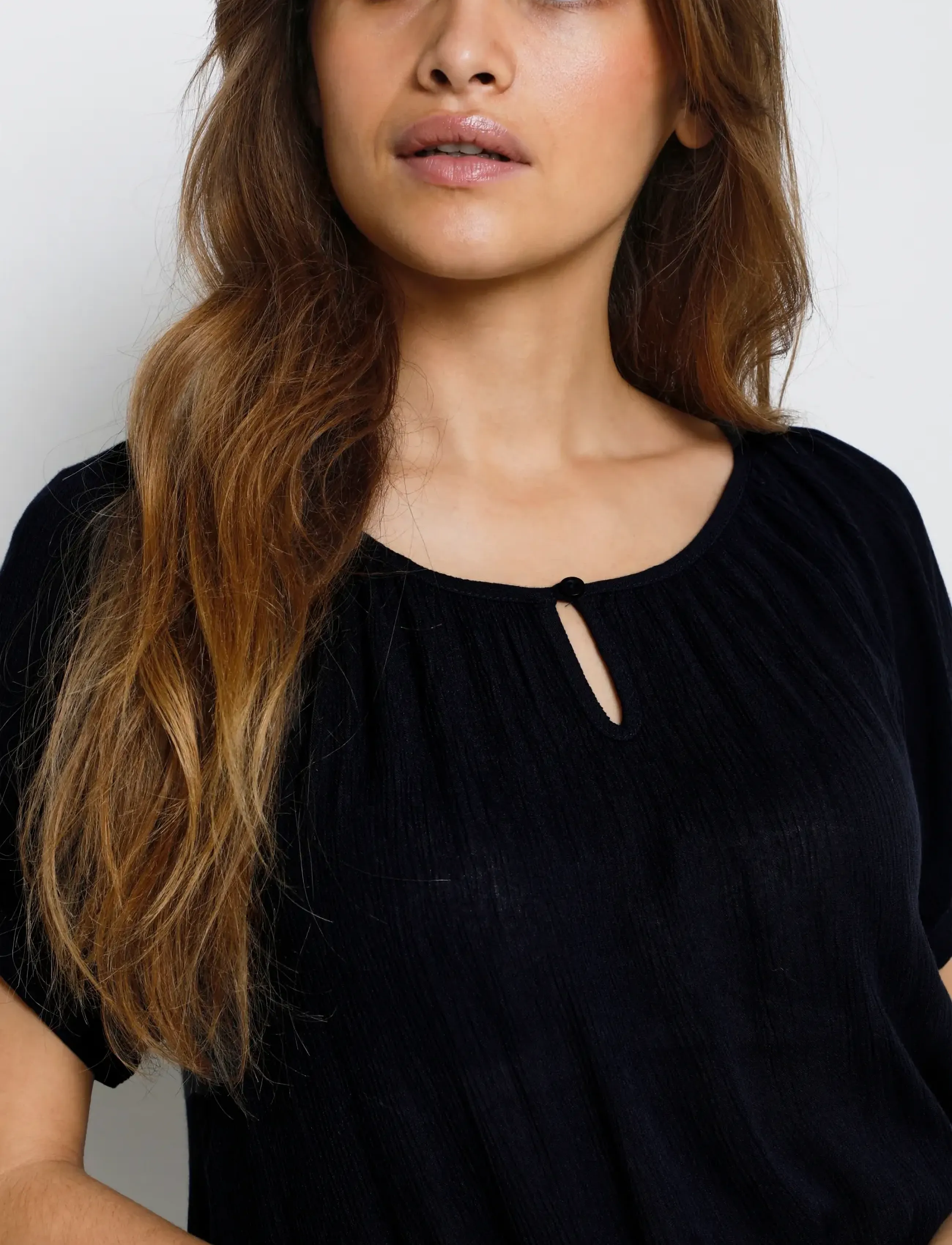 Kaffe - Amber SS Tunic - tuniken - black deep - 5
