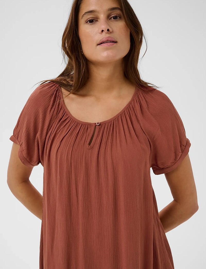 Kaffe - Amber SS Tunic - tuunikad - henna - 5
