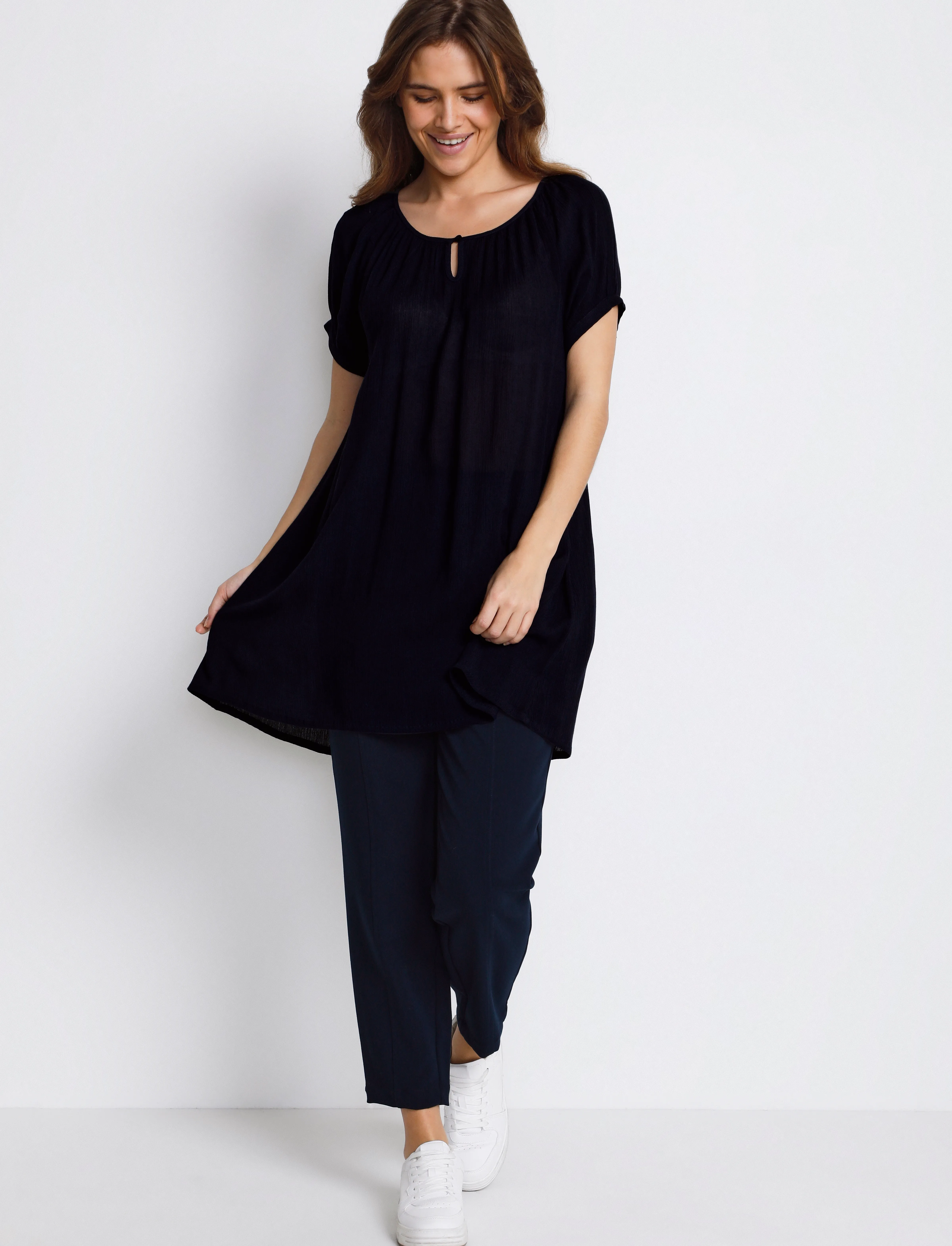 Kaffe - Amber SS Tunic - najniższe ceny - midnight marine - 3