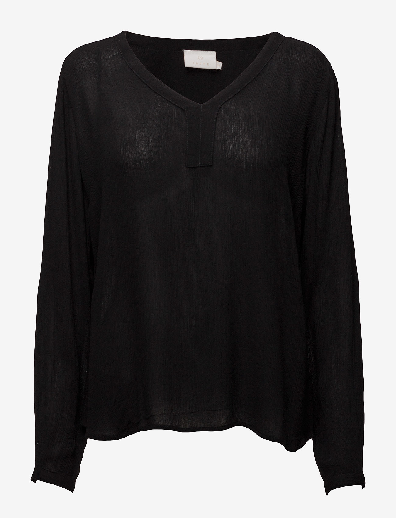 Kaffe - Amber Blouse LS - long-sleeved blouses - black - 0