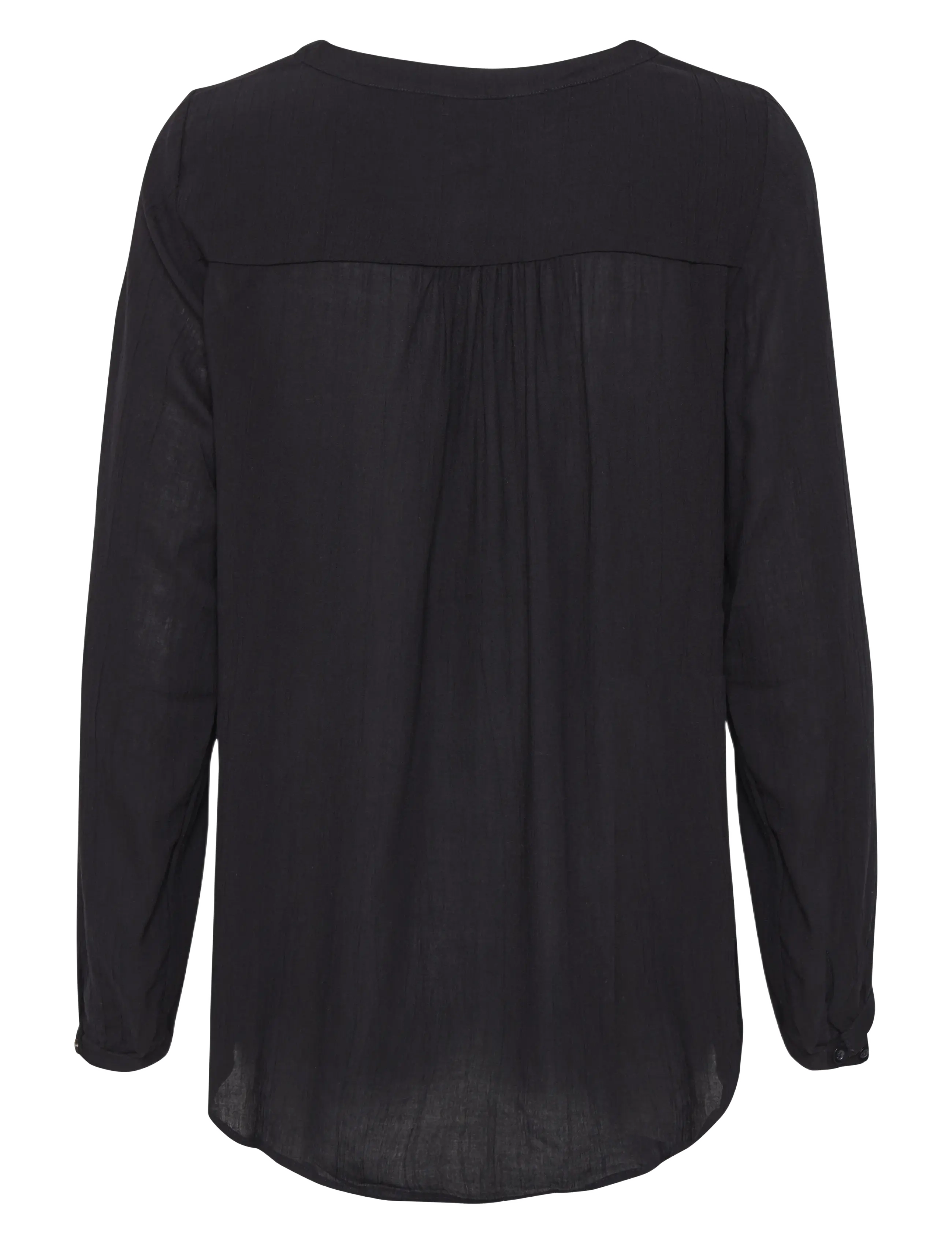Kaffe - Amber Blouse LS - långärmade blusar - black - 2