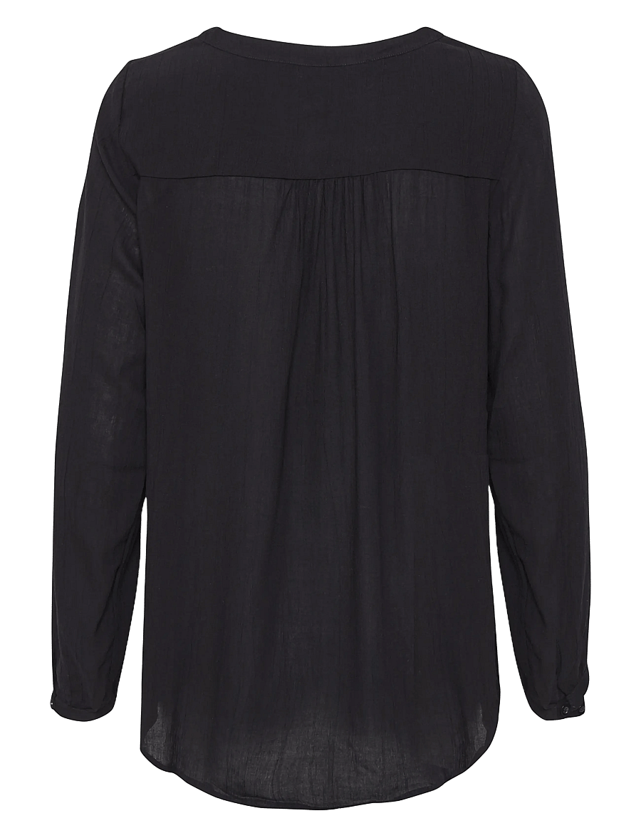 Kaffe - Amber Blouse LS - pikkade varrukatega pluusid - black - 2
